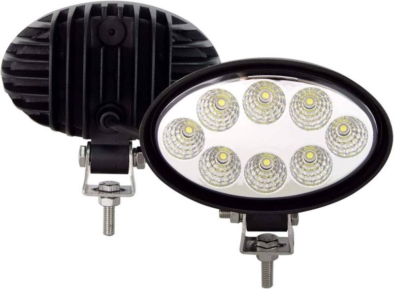 Willpower 2 Pcs LED Arbeitsscheinwerfer, 5.5 Zoll 24W Flutlicht, Scheinwerfer 12V für Auto Bagger Anhänger Traktoren LKW SUV Offroad von Willpower