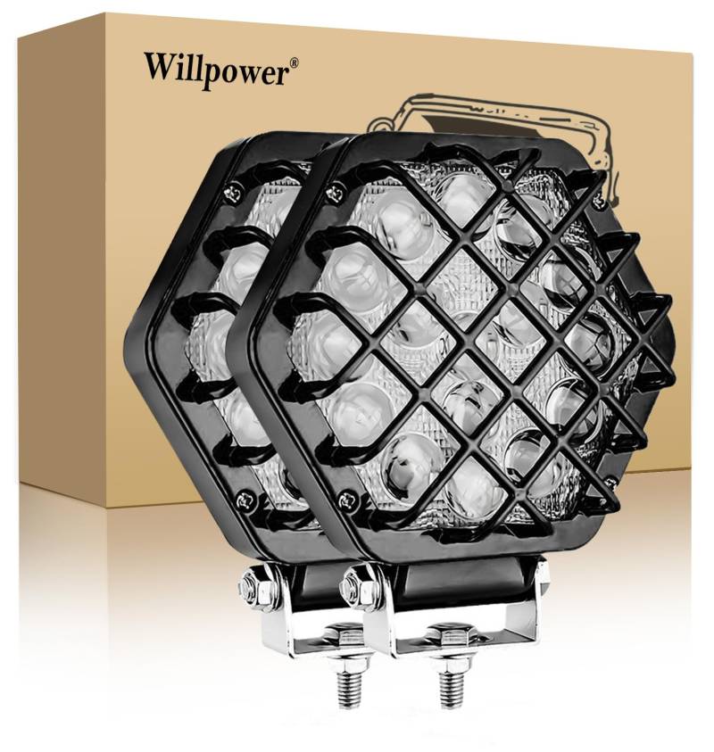 Willpower LED-Arbeitslichtleiste, Flutlicht, Fahrleuchte von Willpower