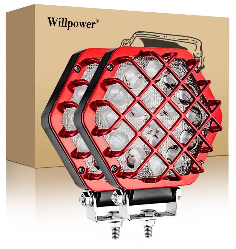 Willpower LED-Arbeitslichtleiste, Flutlicht, Fahrleuchte von Willpower