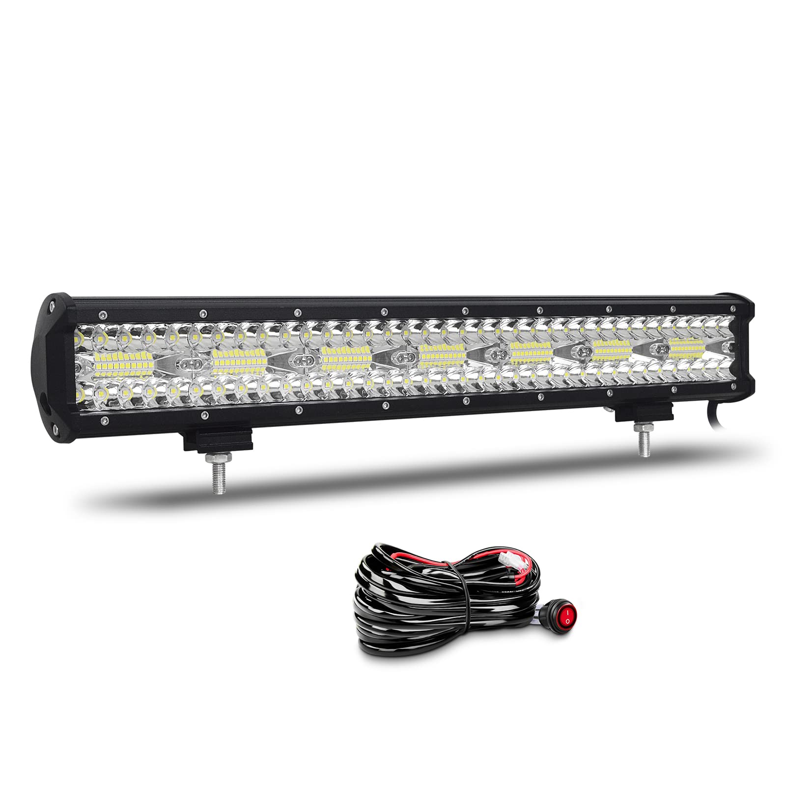 Willpower 20 Zoll 51CM 420W Led Arbeitsscheinwerfer Bar Led Scheinwerfer 12V 24V Wasserdicht Flutlicht Spot Combo Led Bar für Offroad Auto Traktor Zusatzscheinwerfer Rückfahrscheinwerfer mit Kabelbaum Willpower 20 Zoll 51CM 420W Led Arbeitsscheinwerfer Bar Led Scheinwerfer 12V 24V Wasserdicht Flutlicht Spot Combo Led Bar für Offroad Auto Traktor Zusatzscheinwerfer Rückfahrscheinwerfer mit Kabelbaum von Willpower