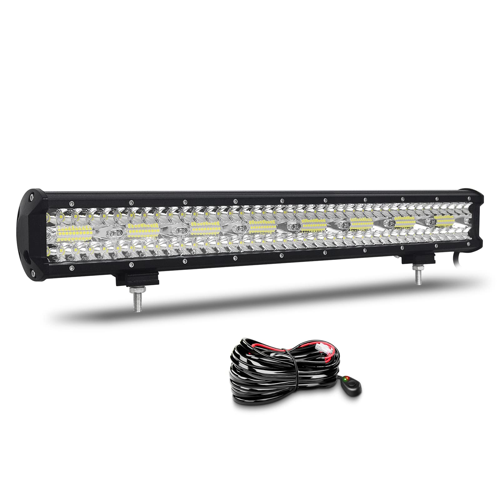 Willpower 23 Zoll 58CM 480W Led Arbeitsscheinwerfer Bar Led Scheinwerfer 12V 24V Wasserdicht Flutlicht Spot Combo Led Bar für Offroad Auto Traktor Zusatzscheinwerfer Rückfahrscheinwerfer mit Kabelbaum Willpower 23 Zoll 58CM 480W Led Arbeitsscheinwerfer Bar Led Scheinwerfer 12V 24V Wasserdicht Flutlicht Spot Combo Led Bar für Offroad Auto Traktor Zusatzscheinwerfer Rückfahrscheinwerfer mit Kabelbaum von Willpower