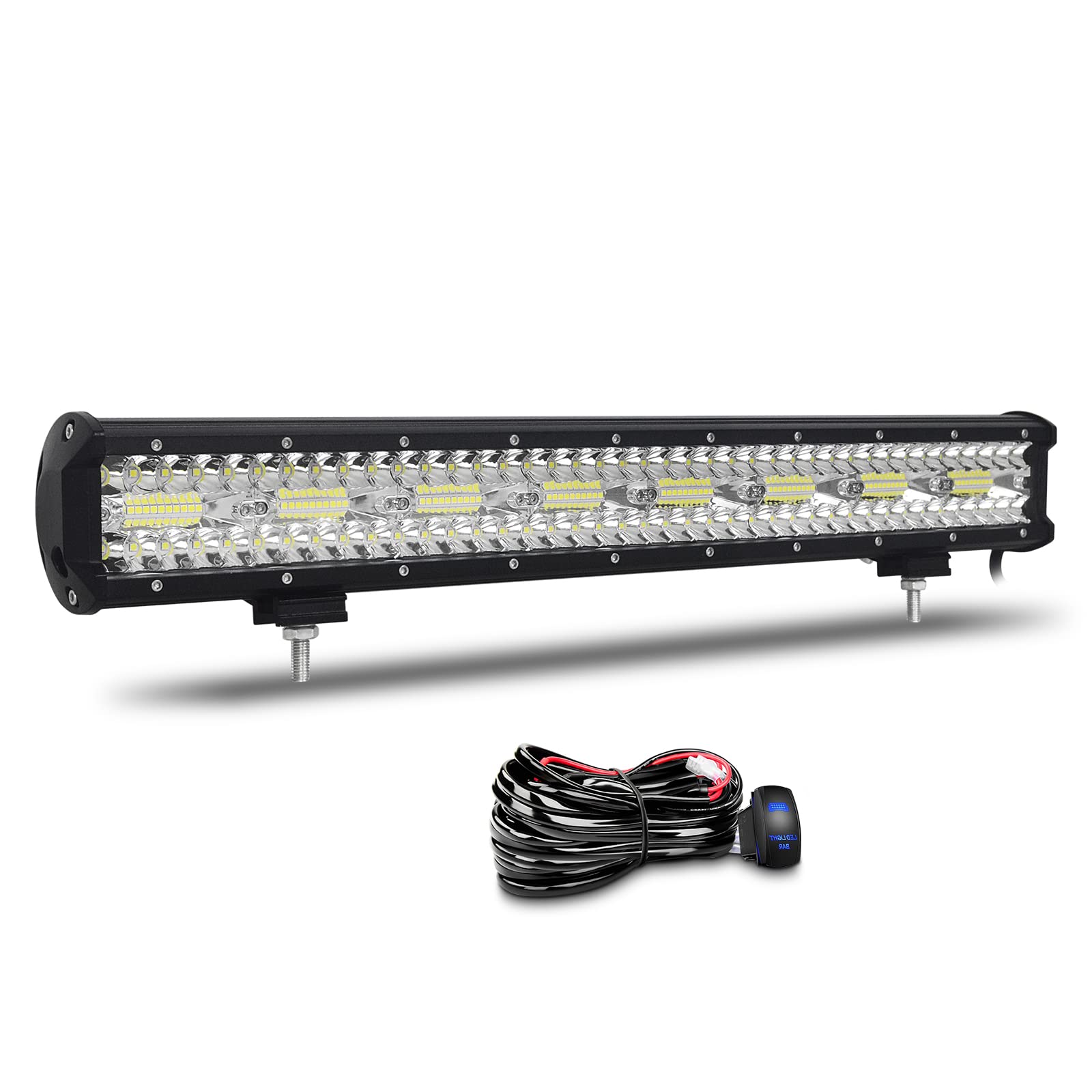 Willpower 23 Zoll 58CM 480W Led Arbeitsscheinwerfer Bar Led Scheinwerfer 12V 24V Wasserdicht Flutlicht Spot Combo Led Bar für Offroad Auto Traktor Zusatzscheinwerfer Rückfahrscheinwerfer mit Kabelbaum Willpower 23 Zoll 58CM 480W Led Arbeitsscheinwerfer Bar Led Scheinwerfer 12V 24V Wasserdicht Flutlicht Spot Combo Led Bar für Offroad Auto Traktor Zusatzscheinwerfer Rückfahrscheinwerfer mit Kabelbaum von Willpower