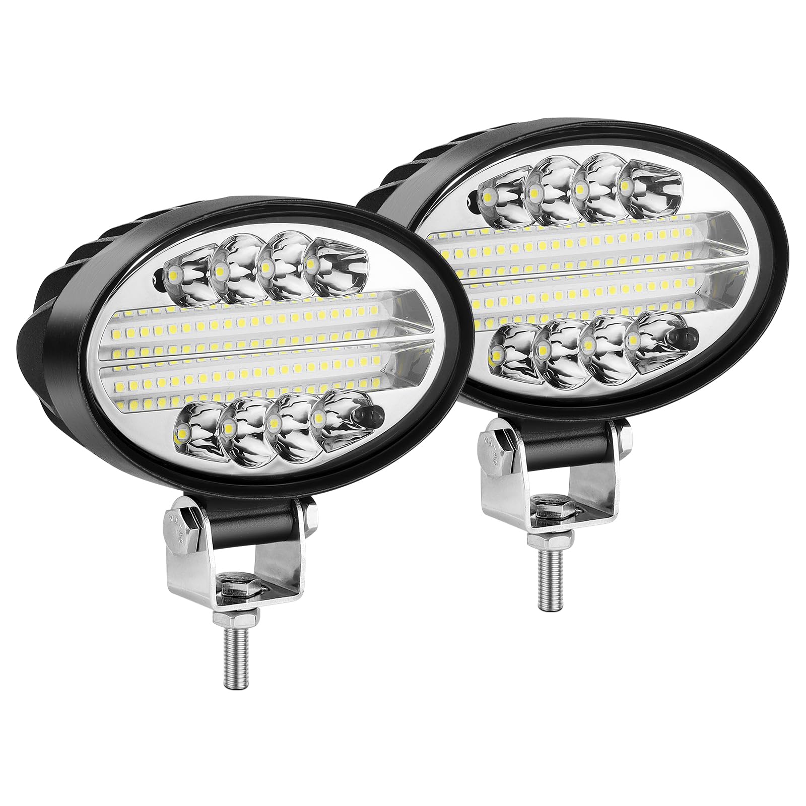 Willpower 2PCS Led Arbeitsscheinwerfer Bar 5 Zoll 14CM 24W Oval Led Scheinwerfer 12V 24V Wasserdicht Flutlicht Led Bar für Offroad Auto Traktor KFZ Zusatzscheinwerfer Rückfahrscheinwerfer Lightbar Willpower 2PCS Led Arbeitsscheinwerfer Bar 5 Zoll 14CM 24W Oval Led Scheinwerfer 12V 24V Wasserdicht Flutlicht Led Bar für Offroad Auto Traktor KFZ Zusatzscheinwerfer Rückfahrscheinwerfer Lightbar von Willpower