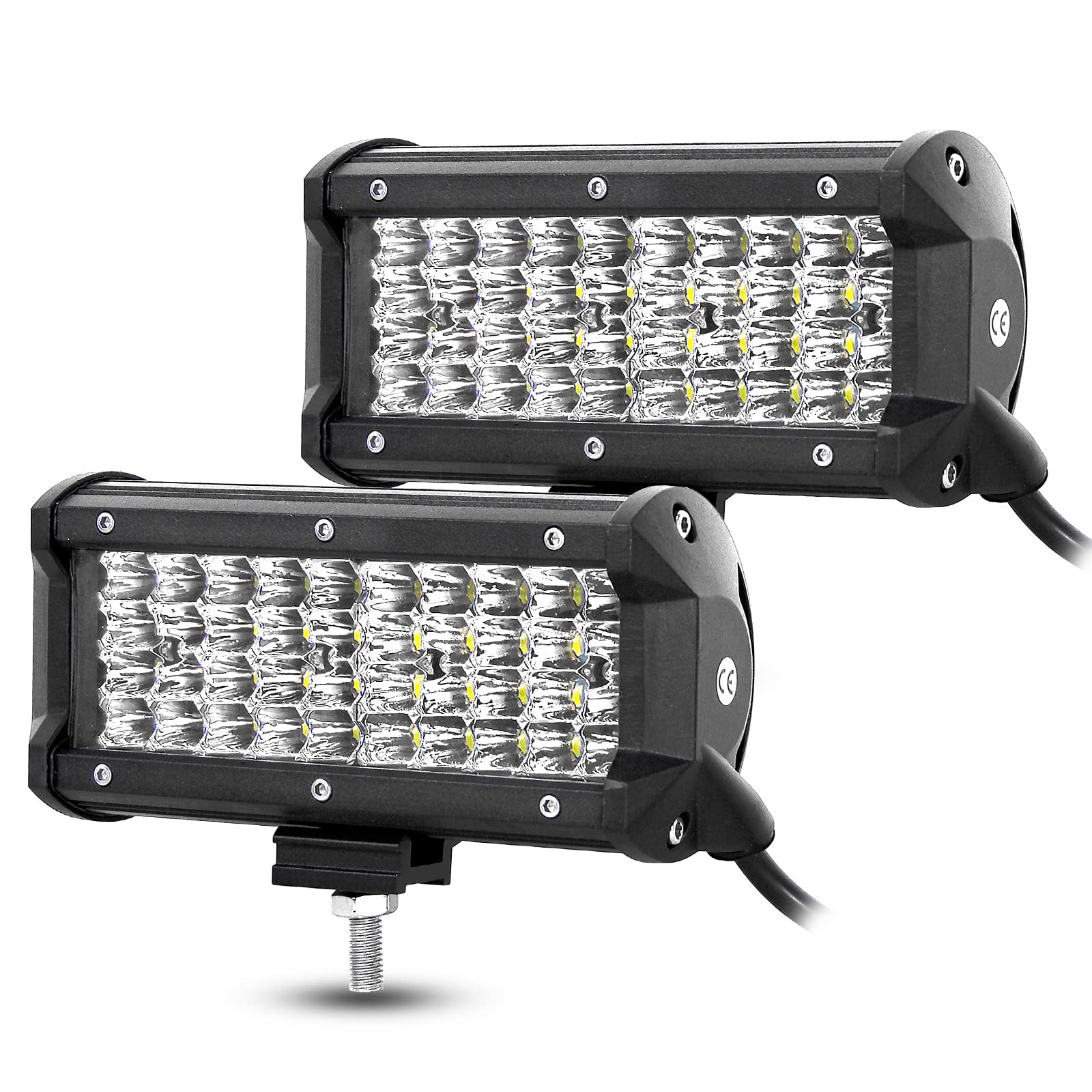 Willpower 2cs 7 Zoll 18cm 120W Led Zusatzscheinwerfer 12V Led Scheinwerfer Auto IP67 Wasserdicht Flutlicht Punkt Kombination Led Arbeitsscheinwerfer Bar für Offroad Auto Traktor Boot LKW 4x4 Willpower 2cs 7 Zoll 18cm 120W Led Zusatzscheinwerfer 12V Led Scheinwerfer Auto IP67 Wasserdicht Flutlicht Punkt Kombination Led Arbeitsscheinwerfer Bar für Offroad Auto Traktor Boot LKW 4x4 von Willpower