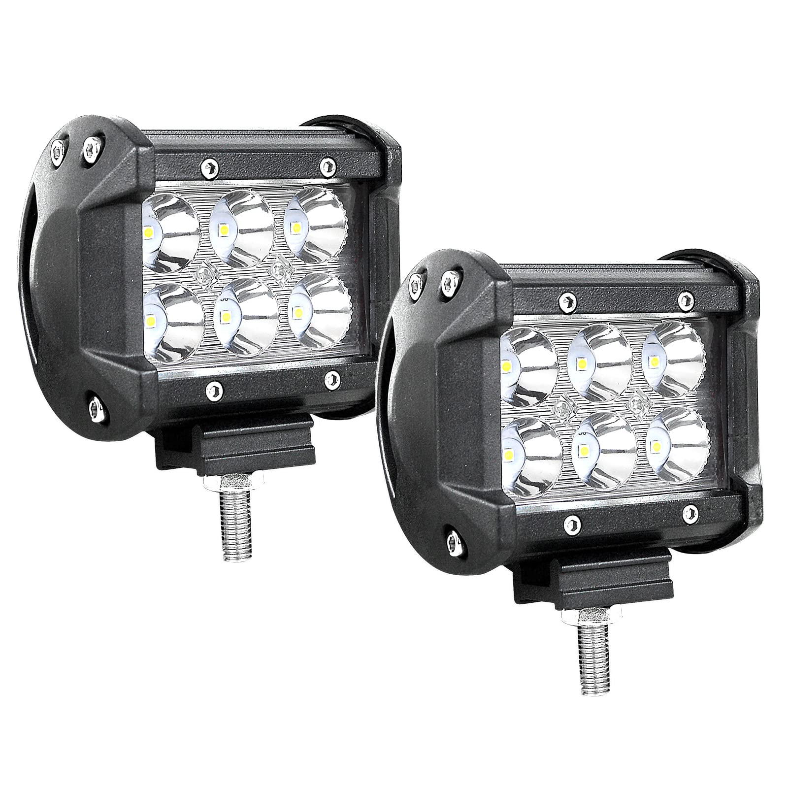 Willpower 2pc Led Arbeitsscheinwerfer 10 cm 18W LED Scheinwerfer 12V 24V Zusatzscheinwerfer 6000K Wasserdicht Rückfahrscheinwerfer für Auto Traktor Offroad SUV UTV ATV Willpower 2pc Led Arbeitsscheinwerfer 10 cm 18W LED Scheinwerfer 12V 24V Zusatzscheinwerfer 6000K Wasserdicht Rückfahrscheinwerfer für Auto Traktor Offroad SUV UTV ATV von Willpower