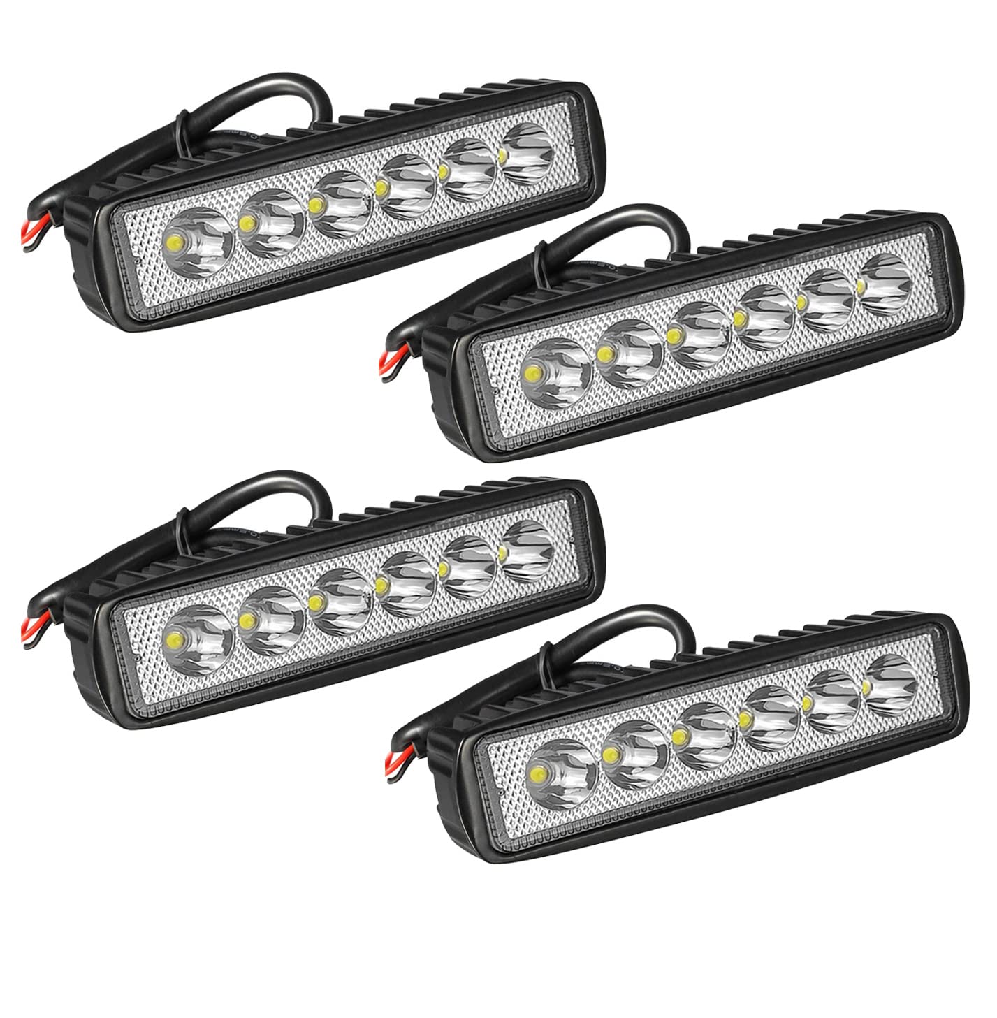 Willpower 4 X 18W LED Arbeitsscheinwerfer, 6 Zoll Offroad LED Zusatzscheinwerfer 12V 24V für Bagger Trecker Motorrad SUV ATV… Willpower 4 X 18W LED Arbeitsscheinwerfer, 6 Zoll Offroad LED Zusatzscheinwerfer 12V 24V für Bagger Trecker Motorrad SUV ATV… von Willpower