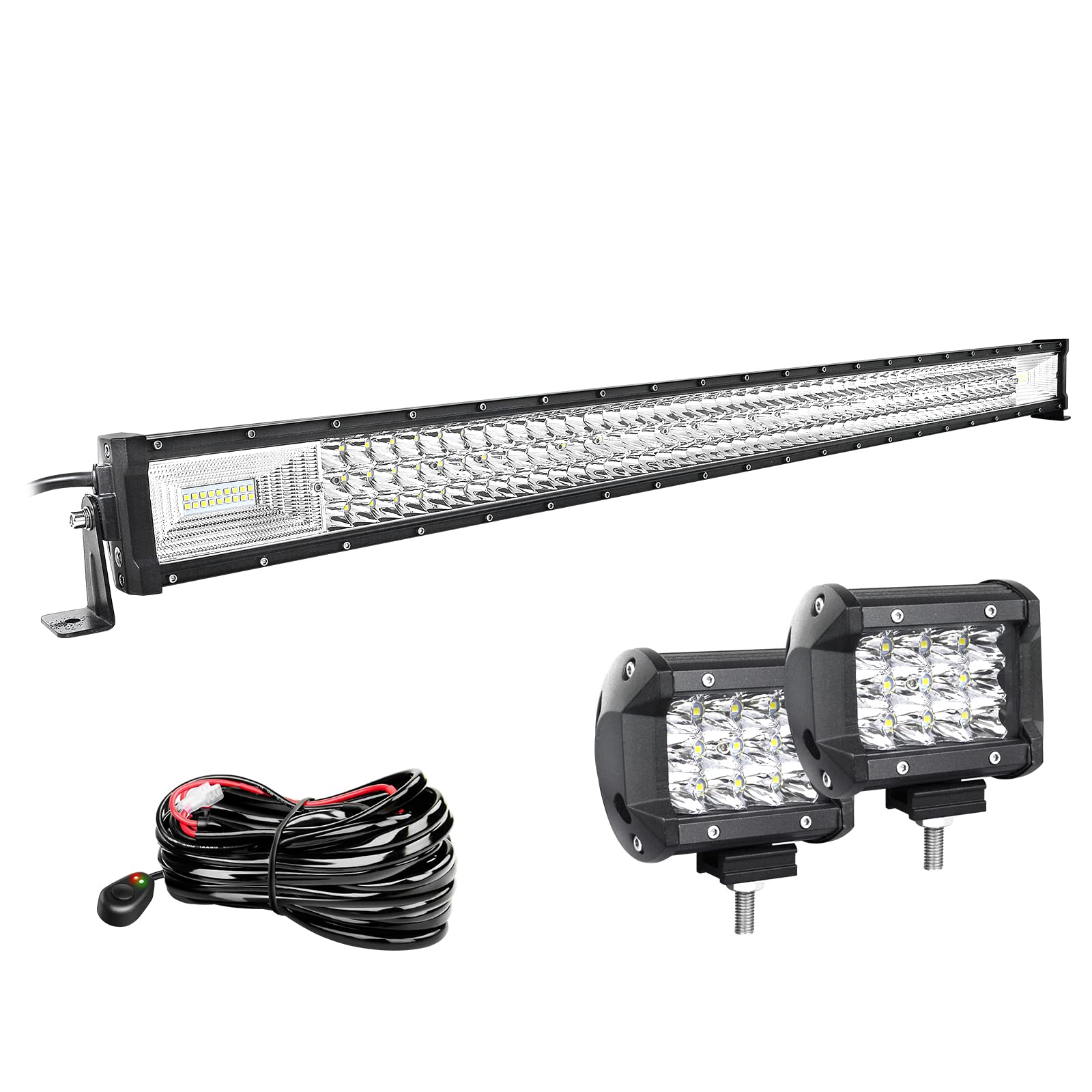 Willpower 42 Zoll 107CM 540W Led Arbeitsscheinwerfer Bar + 4 Zoll 10CM Led Scheinwerfer + Kabelbaum 12V 24V Flutlicht Spot Led Bar für Offroad Auto Traktor Zusatzscheinwerfer Rückfahrscheinwerfer Willpower 42 Zoll 107CM 540W Led Arbeitsscheinwerfer Bar + 4 Zoll 10CM Led Scheinwerfer + Kabelbaum 12V 24V Flutlicht Spot Led Bar für Offroad Auto Traktor Zusatzscheinwerfer Rückfahrscheinwerfer von Willpower