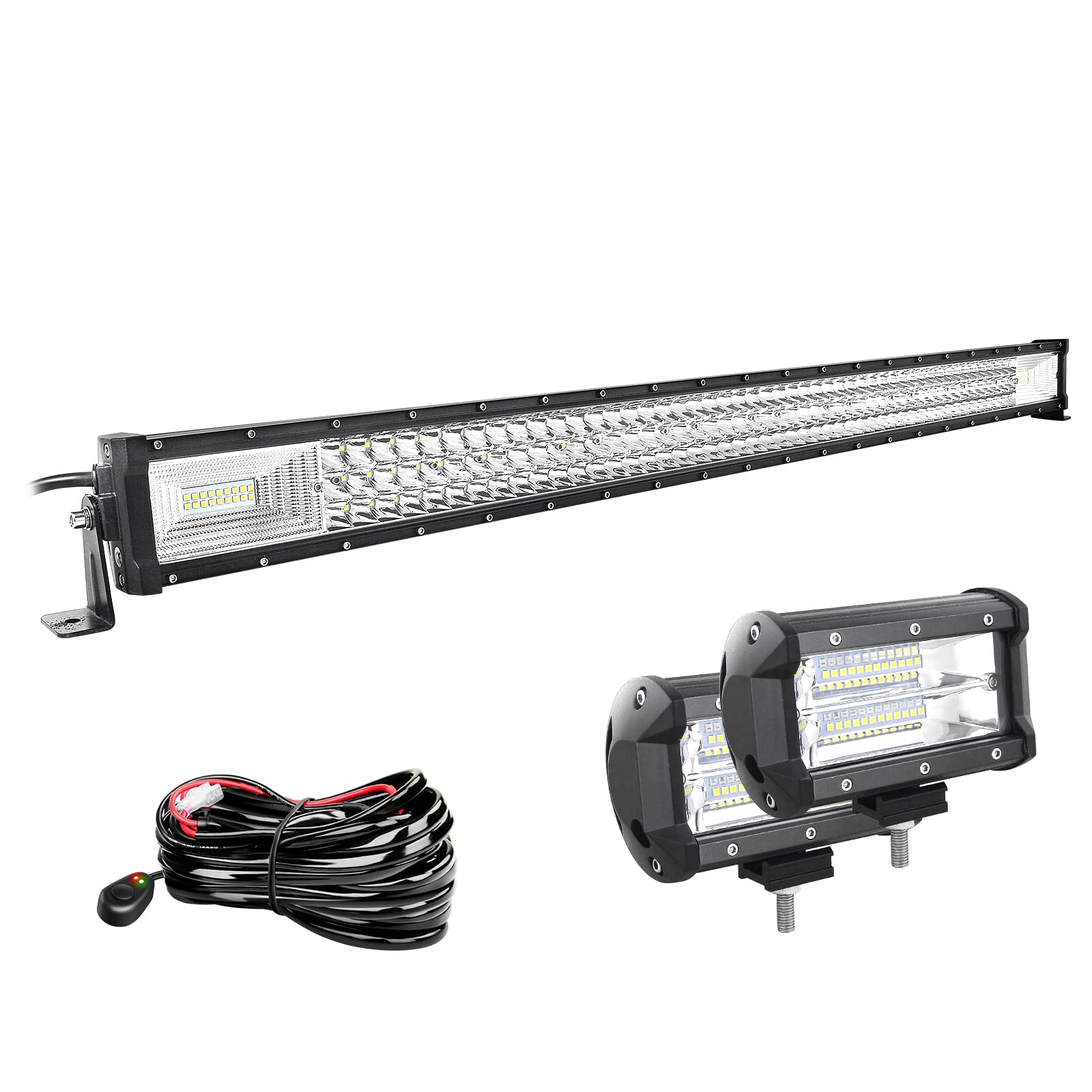 Willpower 42 Zoll 107CM 540W Led Arbeitsscheinwerfer Bar + 5 Zoll 13CM Led Scheinwerfer + Kabelbaum 12V 24V Flutlicht Spot Led Bar für Offroad Auto Traktor Zusatzscheinwerfer Rückfahrscheinwerfer Willpower 42 Zoll 107CM 540W Led Arbeitsscheinwerfer Bar + 5 Zoll 13CM Led Scheinwerfer + Kabelbaum 12V 24V Flutlicht Spot Led Bar für Offroad Auto Traktor Zusatzscheinwerfer Rückfahrscheinwerfer von Willpower