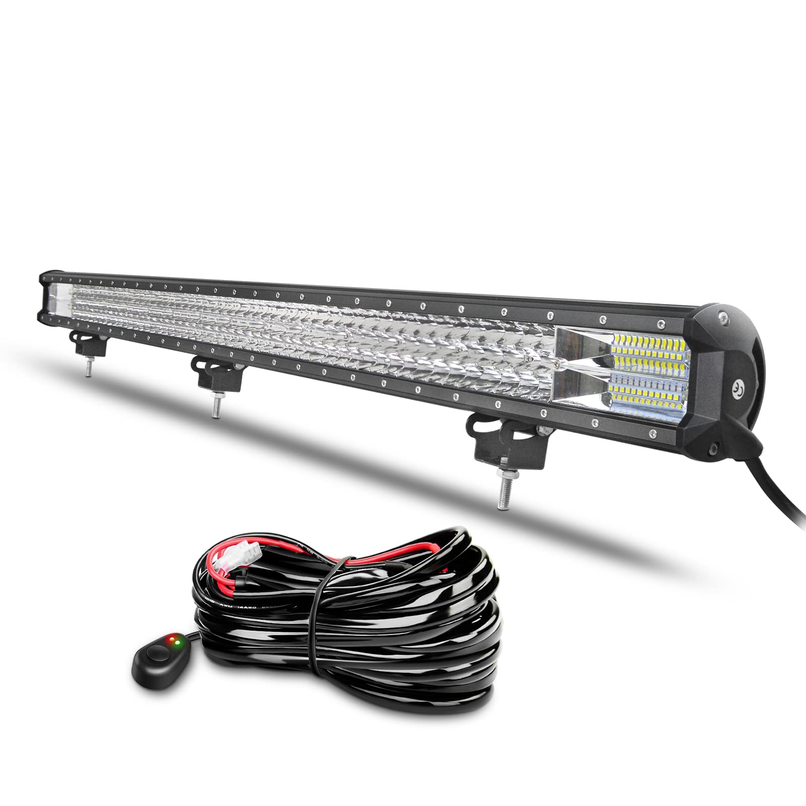 Willpower 45 Zoll LED Arbeitsscheinwerfer Bar 612W LED Scheinwerfer 12V 24V mit Kabelbaum Flutlicht Spotlight LED Lightbar Zusatzscheinwerfer für Auto Offroad Traktor SUV UTV ATV Willpower 45 Zoll LED Arbeitsscheinwerfer Bar 612W LED Scheinwerfer 12V 24V mit Kabelbaum Flutlicht Spotlight LED Lightbar Zusatzscheinwerfer für Auto Offroad Traktor SUV UTV ATV von Willpower