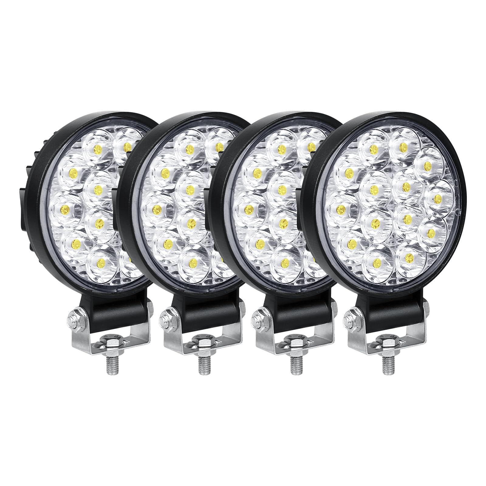 Willpower 4PCS 3.2 Zoll 42W LED Arbeitsscheinwerfer Mini Scheinwerfer 12V 24V Spot Bar Wasserdicht IP67 für Offroad Auto Traktor Boot 4x4 Zusatzscheinwerfer Rückfahrscheinwerfer Lightbar Willpower 4PCS 3.2 Zoll 42W LED Arbeitsscheinwerfer Mini Scheinwerfer 12V 24V Spot Bar Wasserdicht IP67 für Offroad Auto Traktor Boot 4x4 Zusatzscheinwerfer Rückfahrscheinwerfer Lightbar von Willpower