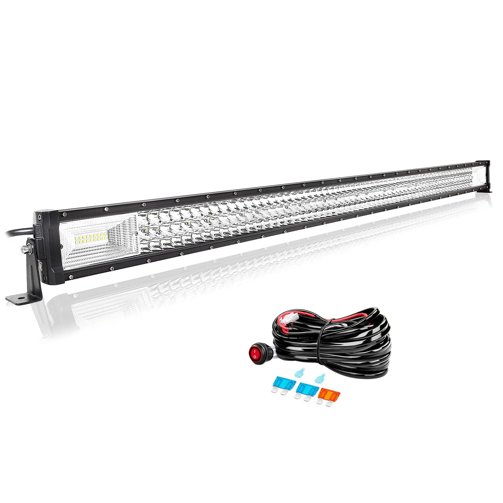 Willpower 50 Zoll 127CM 648W Led Arbeitsscheinwerfer Bar Led Scheinwerfer 12V 24V Wasserdicht Flutlicht Spot Led Bar für Offroad Auto Traktor Zusatzscheinwerfer Rückfahrscheinwerfer mit Kabelbaum Willpower 50 Zoll 127CM 648W Led Arbeitsscheinwerfer Bar Led Scheinwerfer 12V 24V Wasserdicht Flutlicht Spot Led Bar für Offroad Auto Traktor Zusatzscheinwerfer Rückfahrscheinwerfer mit Kabelbaum von Willpower