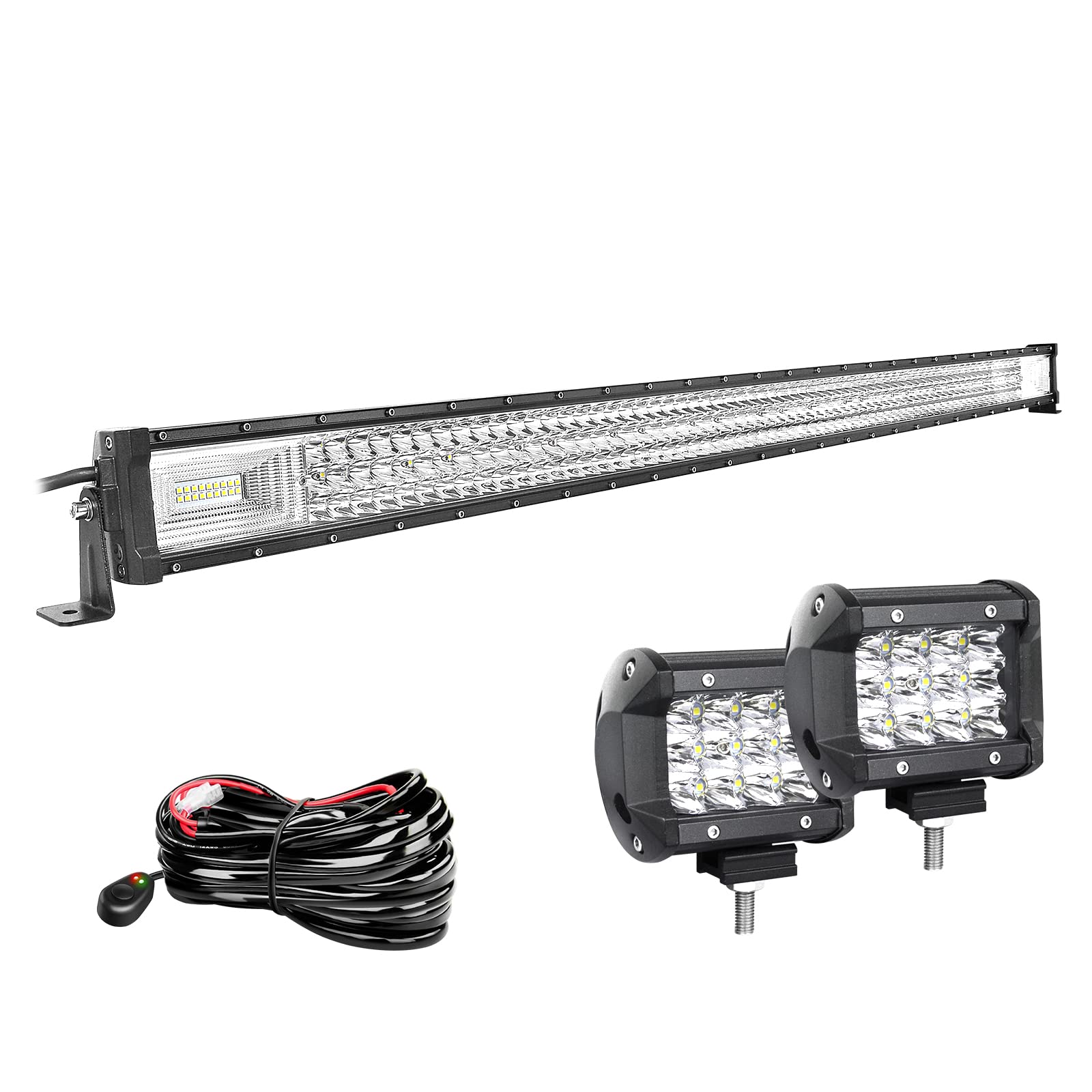 Willpower 52 Zoll 132CM 675W Led Arbeitsscheinwerfer Bar + 4 Zoll 10CM Led Scheinwerfer + Kabelbaum 12V 24V Flutlicht Spot Led Bar für Offroad Auto Traktor Zusatzscheinwerfer Rückfahrscheinwerfer Willpower 52 Zoll 132CM 675W Led Arbeitsscheinwerfer Bar + 4 Zoll 10CM Led Scheinwerfer + Kabelbaum 12V 24V Flutlicht Spot Led Bar für Offroad Auto Traktor Zusatzscheinwerfer Rückfahrscheinwerfer von Willpower