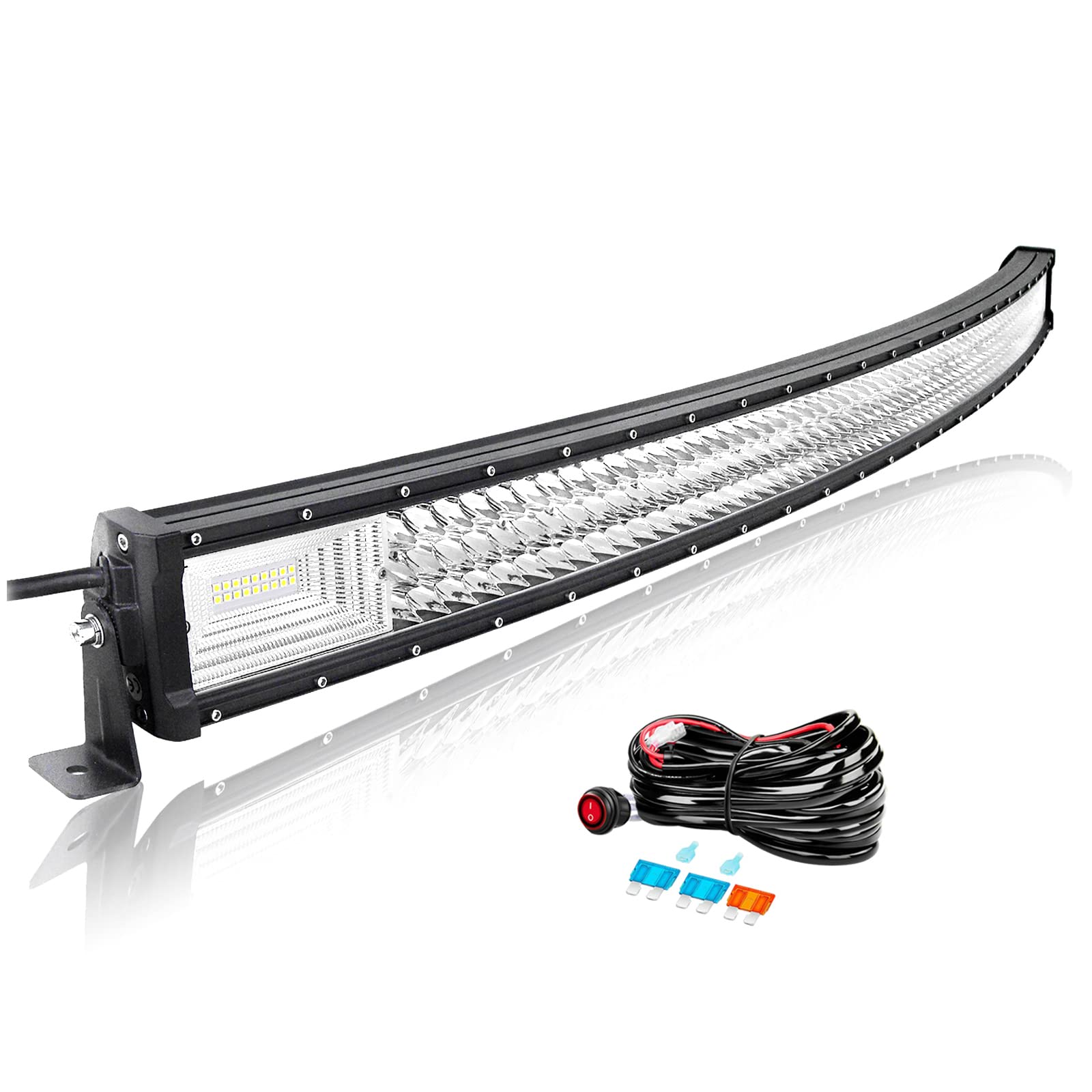 Willpower 52 Zoll 132CM 675W Led Arbeitsscheinwerfer Bar Gebogen Led Scheinwerfer 12V 24V Flutlicht Spot Led Bar für Offroad Auto Traktor Zusatzscheinwerfer Rückfahrscheinwerfer Lightbar mit Kabelbaum Willpower 52 Zoll 132CM 675W Led Arbeitsscheinwerfer Bar Gebogen Led Scheinwerfer 12V 24V Flutlicht Spot Led Bar für Offroad Auto Traktor Zusatzscheinwerfer Rückfahrscheinwerfer Lightbar mit Kabelbaum von Willpower