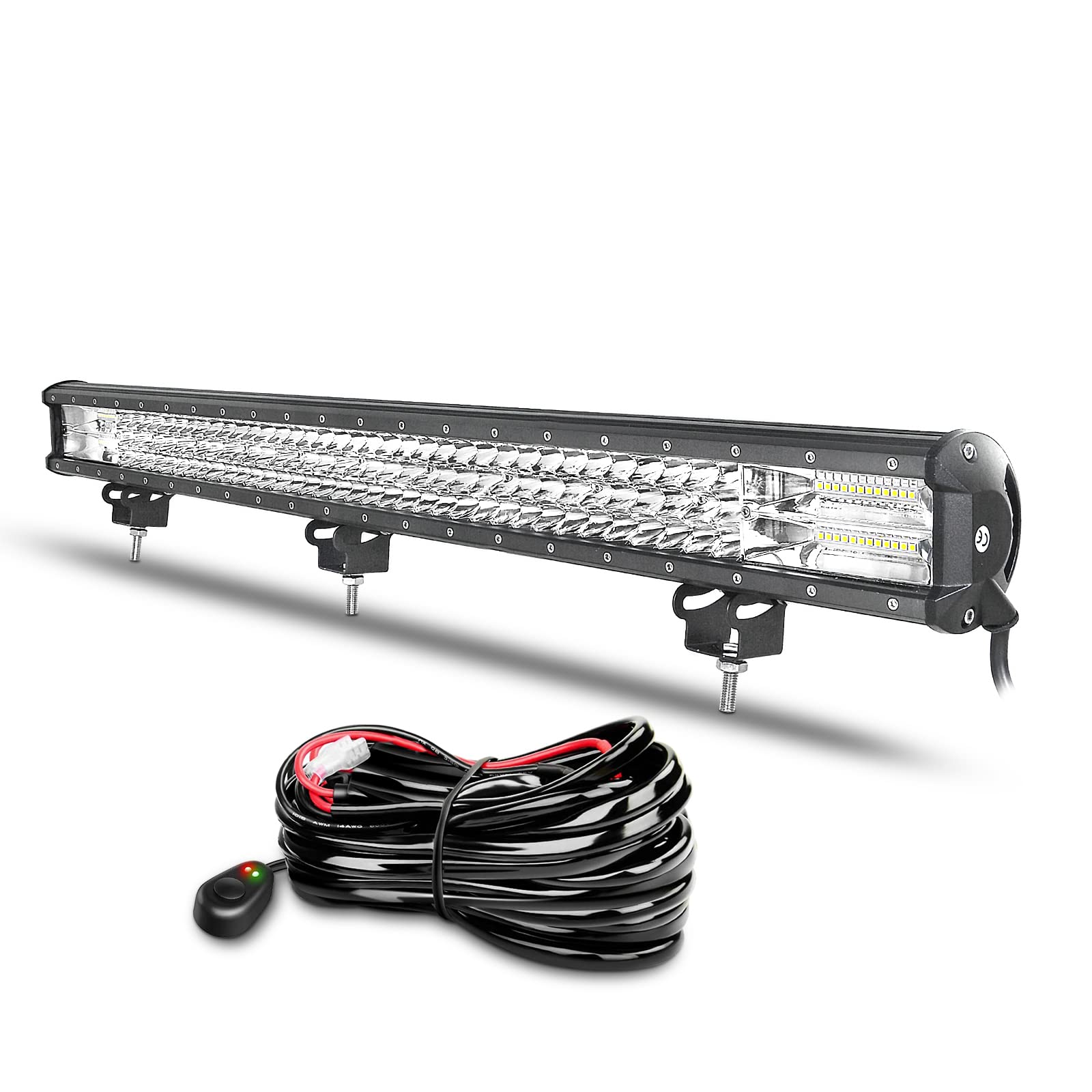 Willpower 86cm 468W LED Arbeitsscheinwerfer Bar LED Scheinwerfer 12V 24V mit Kabelbaum Flutlicht Reflektor Combo Arbeitslicht Zusatzscheinwerfer für Auto Offroad Traktor SUV UTV ATV Willpower 86cm 468W LED Arbeitsscheinwerfer Bar LED Scheinwerfer 12V 24V mit Kabelbaum Flutlicht Reflektor Combo Arbeitslicht Zusatzscheinwerfer für Auto Offroad Traktor SUV UTV ATV von Willpower