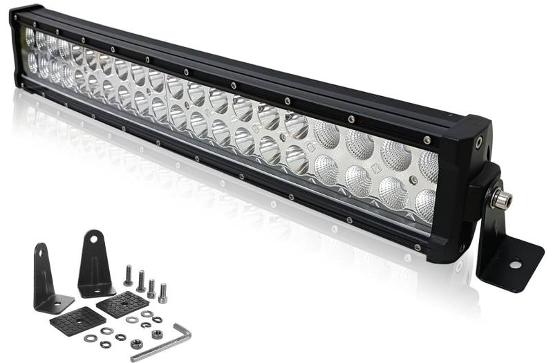 Willpower Arbeitsscheinwerfer Bar, 22 Zoll 120W LED Offroad Zusatzscheinwerfer 12V 24V für verschiedene Geländefahrzeuge, LKWs 4x4 ATV SUV Boot von Willpower