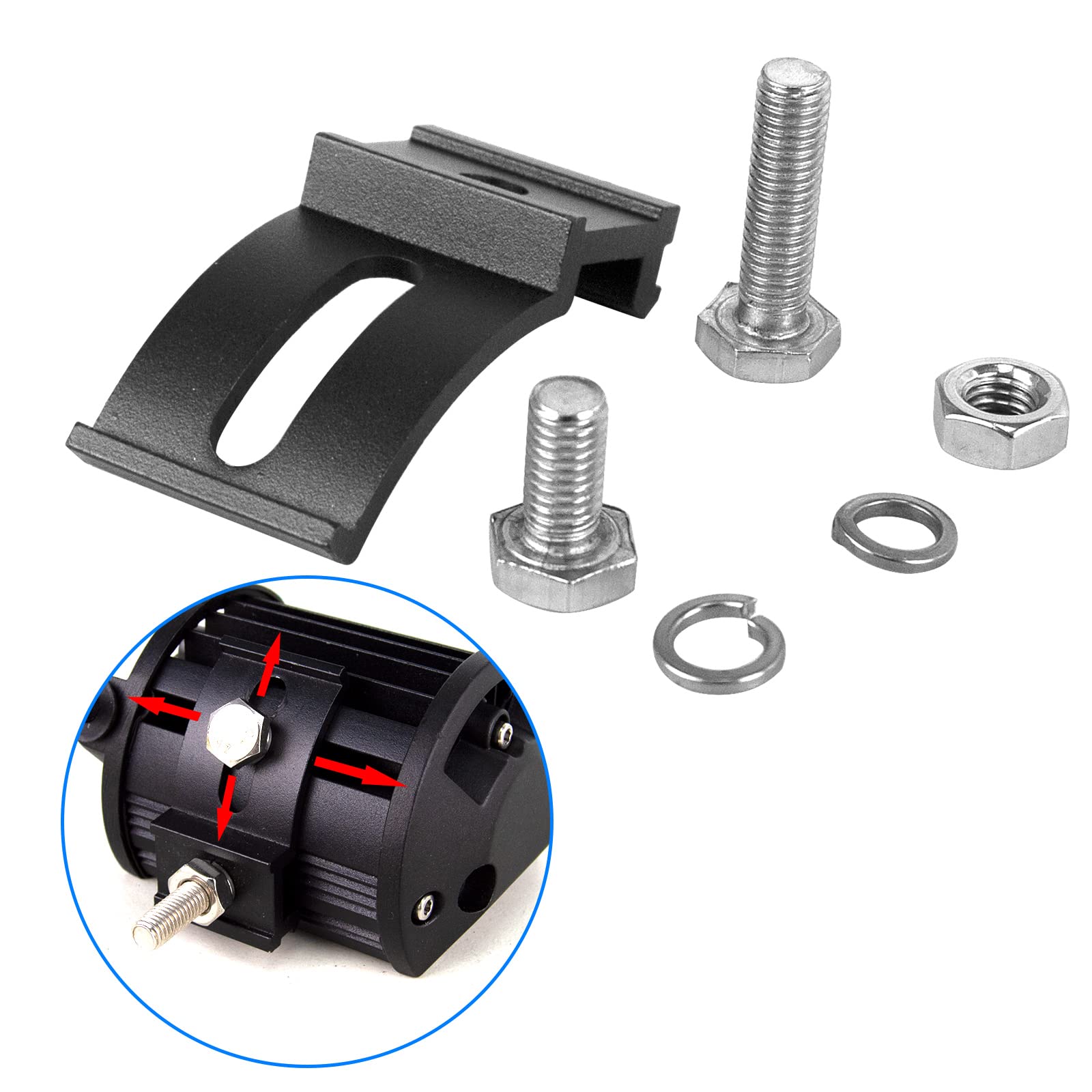 Willpower LED Arbeitsscheinwerfer Bar Halterung Gleiten, Einstellbar Slidierbar LED Scheinwerfer Light Bar Bracket für Offroad Fahrzeuge Auto LKW KFZ Boot Willpower LED Arbeitsscheinwerfer Bar Halterung Gleiten, Einstellbar Slidierbar LED Scheinwerfer Light Bar Bracket für Offroad Fahrzeuge Auto LKW KFZ Boot von Willpower