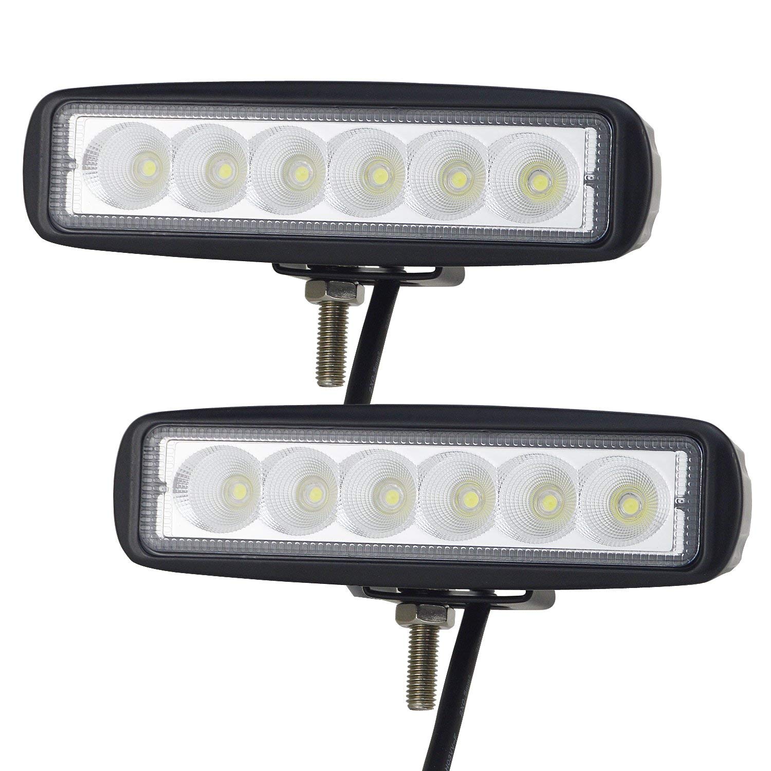 Willpower LED Scheinwerfer Offroad 2pc 6inch 18W LED Arbeitsscheinwerfer Flutlicht 12V 24V IP67 Wasserdicht LED Zusatzscheinwerfer für Traktor Truck Auto SUV UTV ATV Reflektor Rückfahrscheinwerfer Willpower LED Scheinwerfer Offroad 2pc 6inch 18W LED Arbeitsscheinwerfer Flutlicht 12V 24V IP67 Wasserdicht LED Zusatzscheinwerfer für Traktor Truck Auto SUV UTV ATV Reflektor Rückfahrscheinwerfer von Willpower