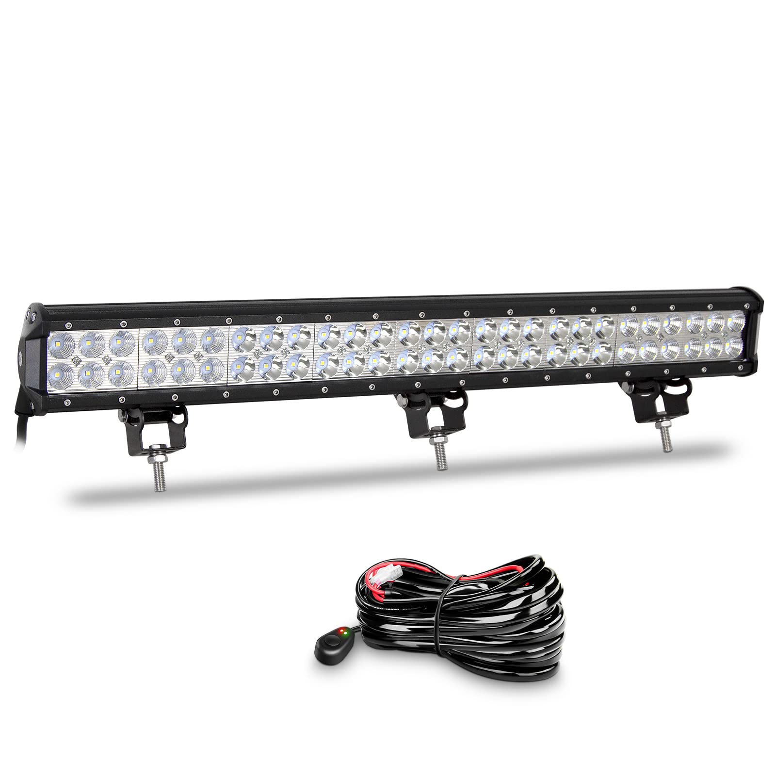 Willpower Led Arbeitsscheinwerfer Bar 25 Zoll 64cm 162W Led Scheinwerfer 12V 24V Strahler Flutlicht Zusatzscheinwerfer 6000K Offroad Scheinwerfer Arbeitslicht für Auto Traktor SUV ATV Mit Kabelbaum Willpower Led Arbeitsscheinwerfer Bar 25 Zoll 64cm 162W Led Scheinwerfer 12V 24V Strahler Flutlicht Zusatzscheinwerfer 6000K Offroad Scheinwerfer Arbeitslicht für Auto Traktor SUV ATV Mit Kabelbaum von Willpower