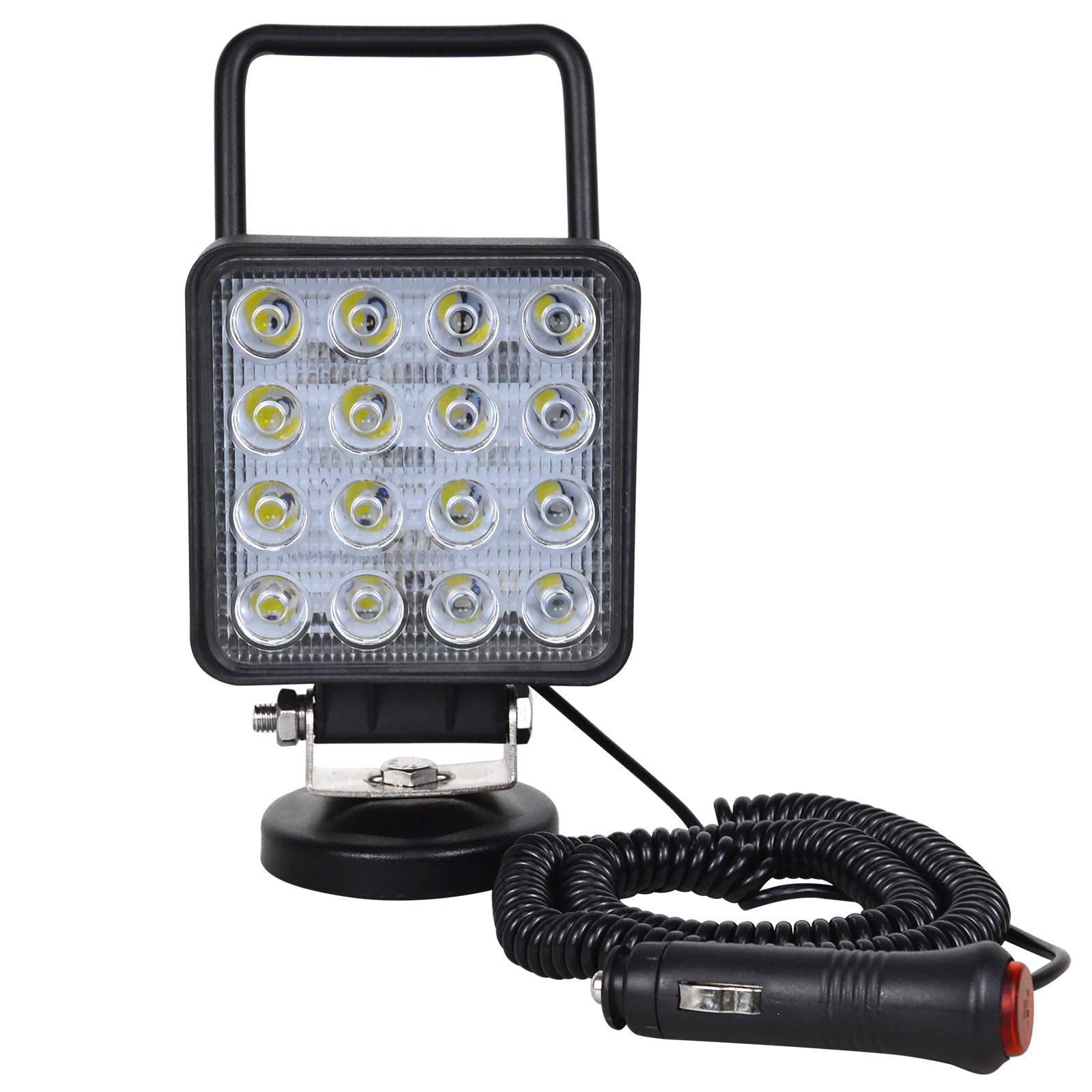 Willpower Led Arbeitsscheinwerfer Bar mit magnetfuß 4 Zoll 10cm 48W Led Scheinwerfer 12V 24V Wasserdicht Flutlicht Zusatzscheinwerfer Rückfahrscheinwerfer für Offroad Auto Traktor Boot LKW 4x4 Willpower Led Arbeitsscheinwerfer Bar mit magnetfuß 4 Zoll 10cm 48W Led Scheinwerfer 12V 24V Wasserdicht Flutlicht Zusatzscheinwerfer Rückfahrscheinwerfer für Offroad Auto Traktor Boot LKW 4x4 von Willpower