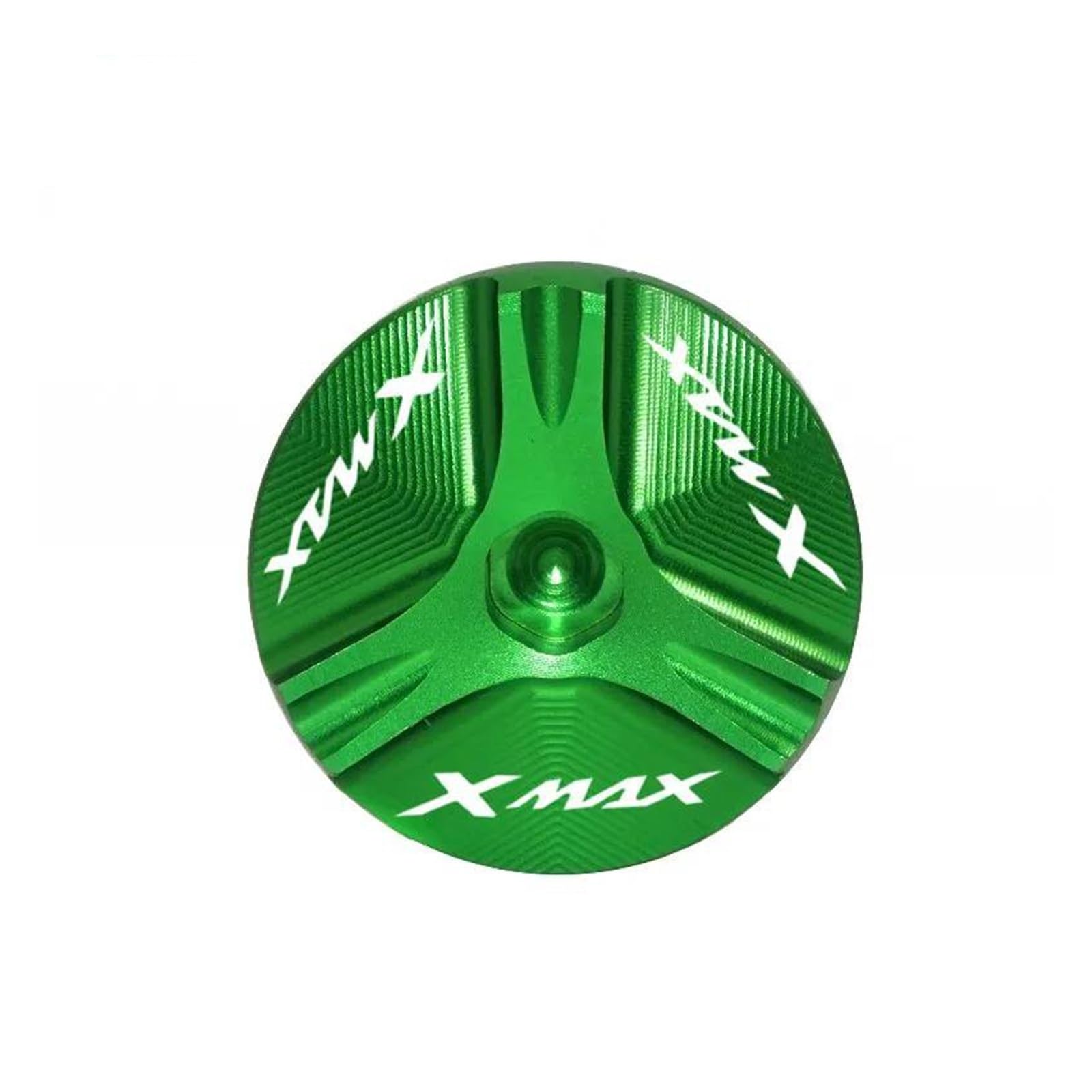 Für LOGO "XMAX" Motorrad CNC Aluminium Motor Öl Füllstoff Kappe Stecker Schraube Abdeckung Für Yamaha Für XMAX 300 Für X-MAX 250 Tankstecker (Farbe : Grün) von WilsEm