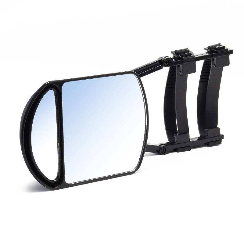 Aufsatzspiegel mit Toter-Winkel-Einsatz Zusatzspiegel für jeden Seitenspiegel, für Caravan/Wohnwagen von Wiltec