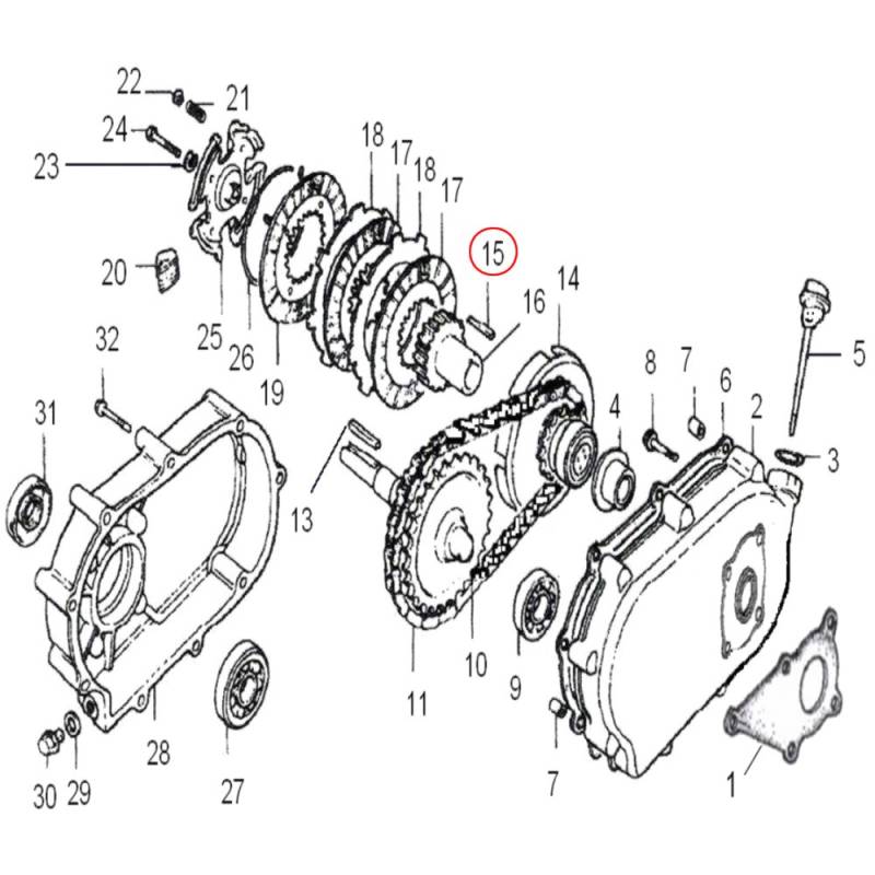 Ersatzteil für Benzinmotoren Passfeder 5 x 5 x 40 für Kurbelwellen von Wiltec