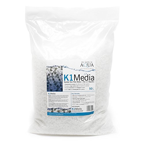Unique Koi K1 Media 50L 4 Stege Moving-Bed Filtermedium Filtermaterial von Wiltec