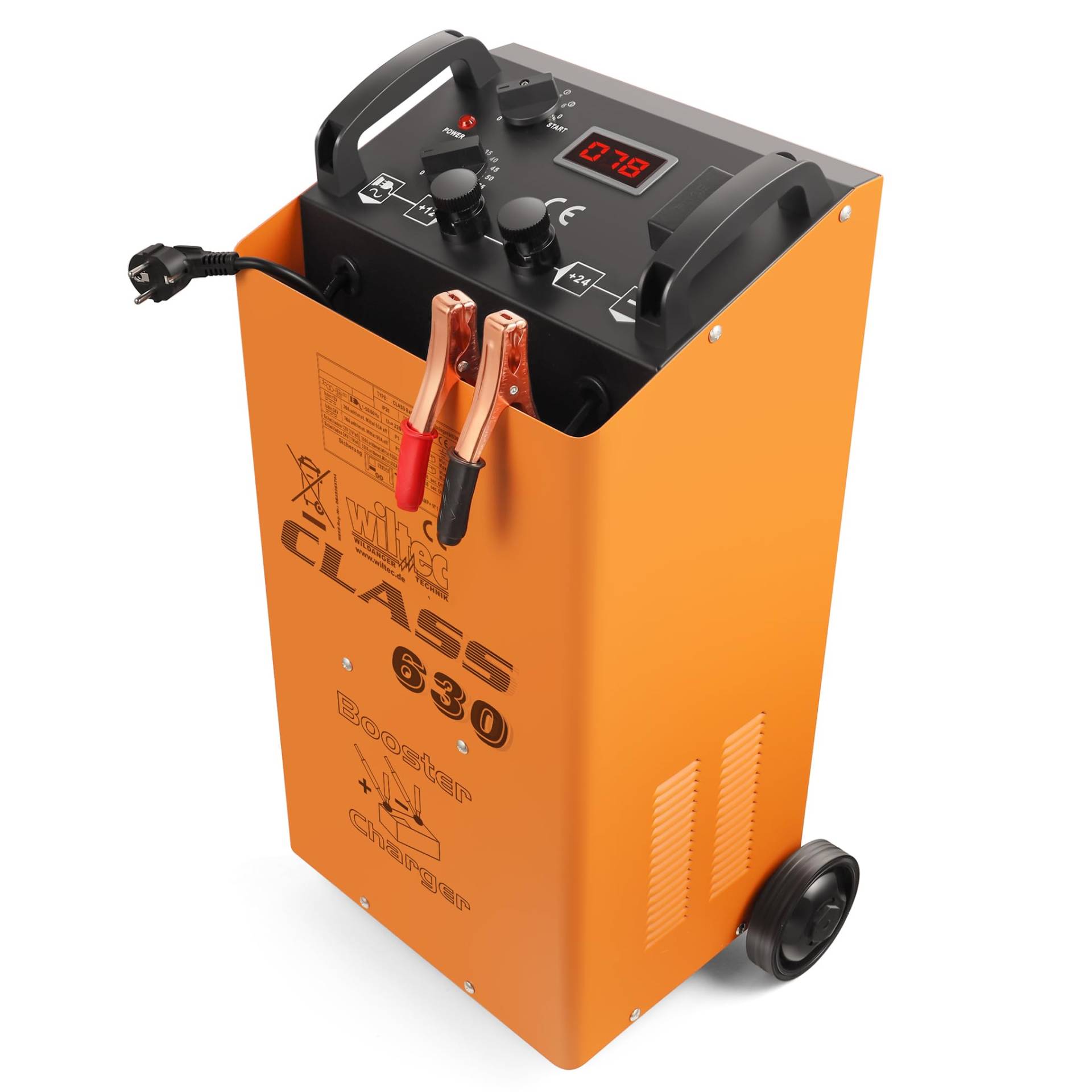 WilTec Batterieladegerät Batterie 12V 24V Ladegerät Akkuladegerät Boost 630 von Wiltec