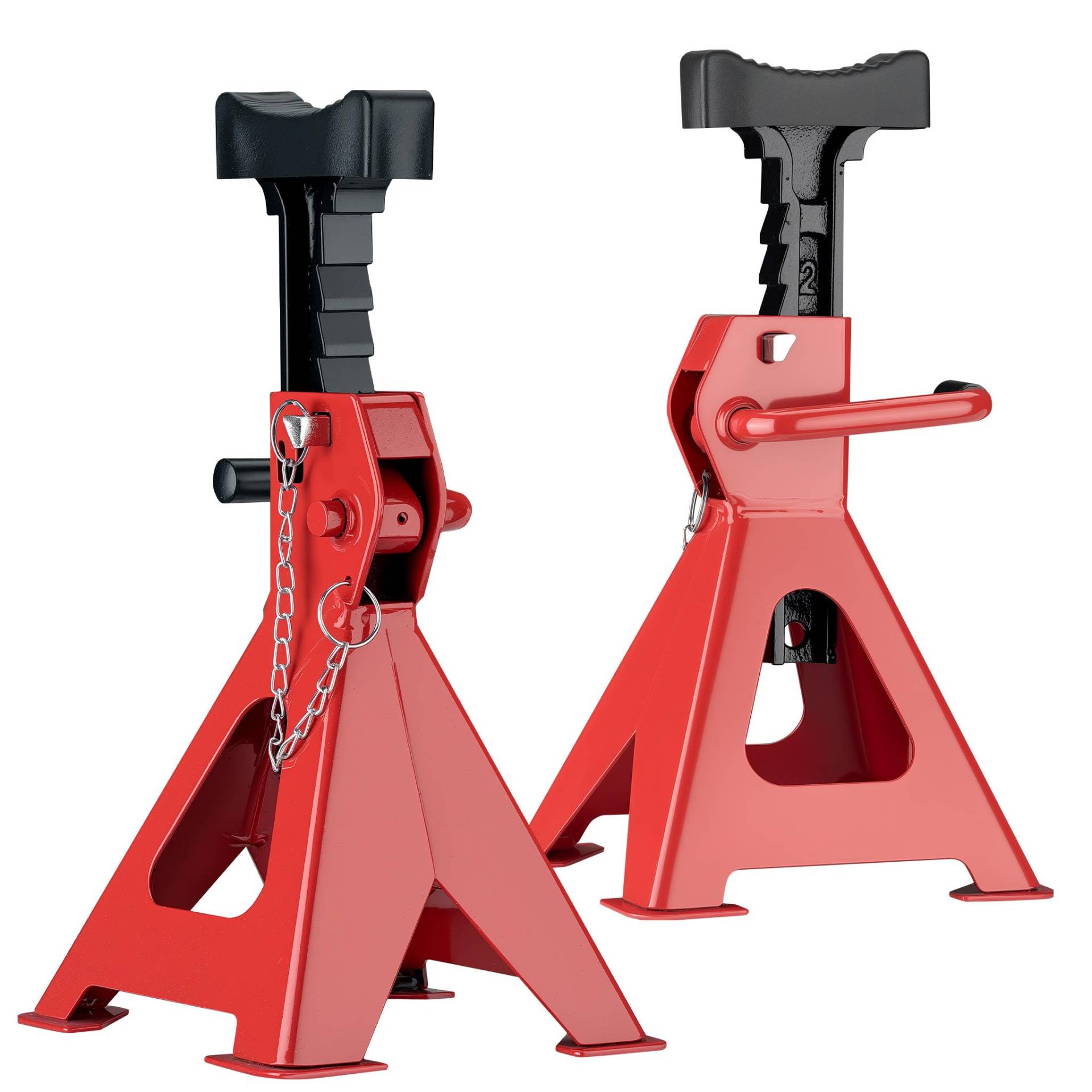 Wiltec 2 x Unterstellbock höhenverstellbar je 6 t Tragkraft, Stützböcke Hubhöhe 39-60,3 cm, Autobock mit Gummischutz, KFZ Bock mit Sicherungssplint Wiltec 2 x Unterstellbock höhenverstellbar je 6 t Tragkraft, Stützböcke Hubhöhe 39-60,3 cm, Autobock mit Gummischutz, KFZ Bock mit Sicherungssplint von Wiltec