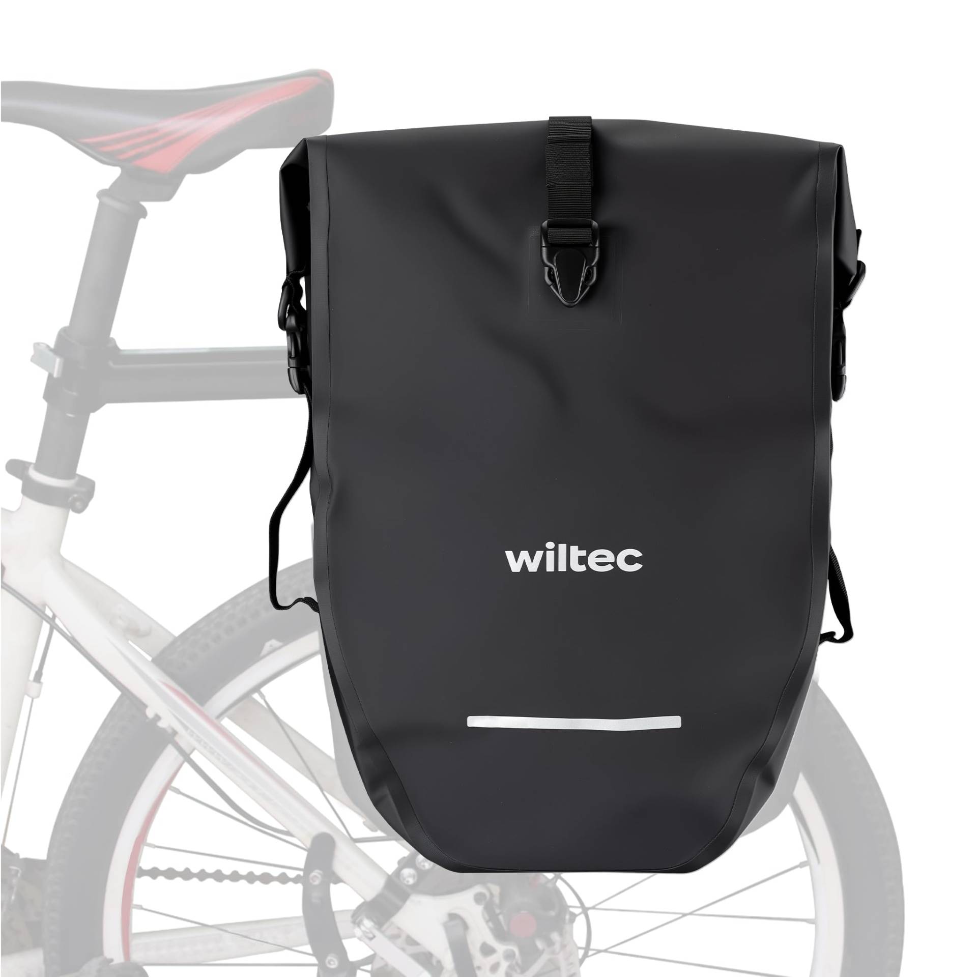 Wiltec Gepäckträgertasche 25 l Stauraum, Fahrradtasche für Gepäckträger Ø 8-16 mm, Gepäcktasche mit Tragegurt, wasserresistente Fahrrad Tasche Wiltec Gepäckträgertasche 25 l Stauraum, Fahrradtasche für Gepäckträger Ø 8-16 mm, Gepäcktasche mit Tragegurt, wasserresistente Fahrrad Tasche von Wiltec