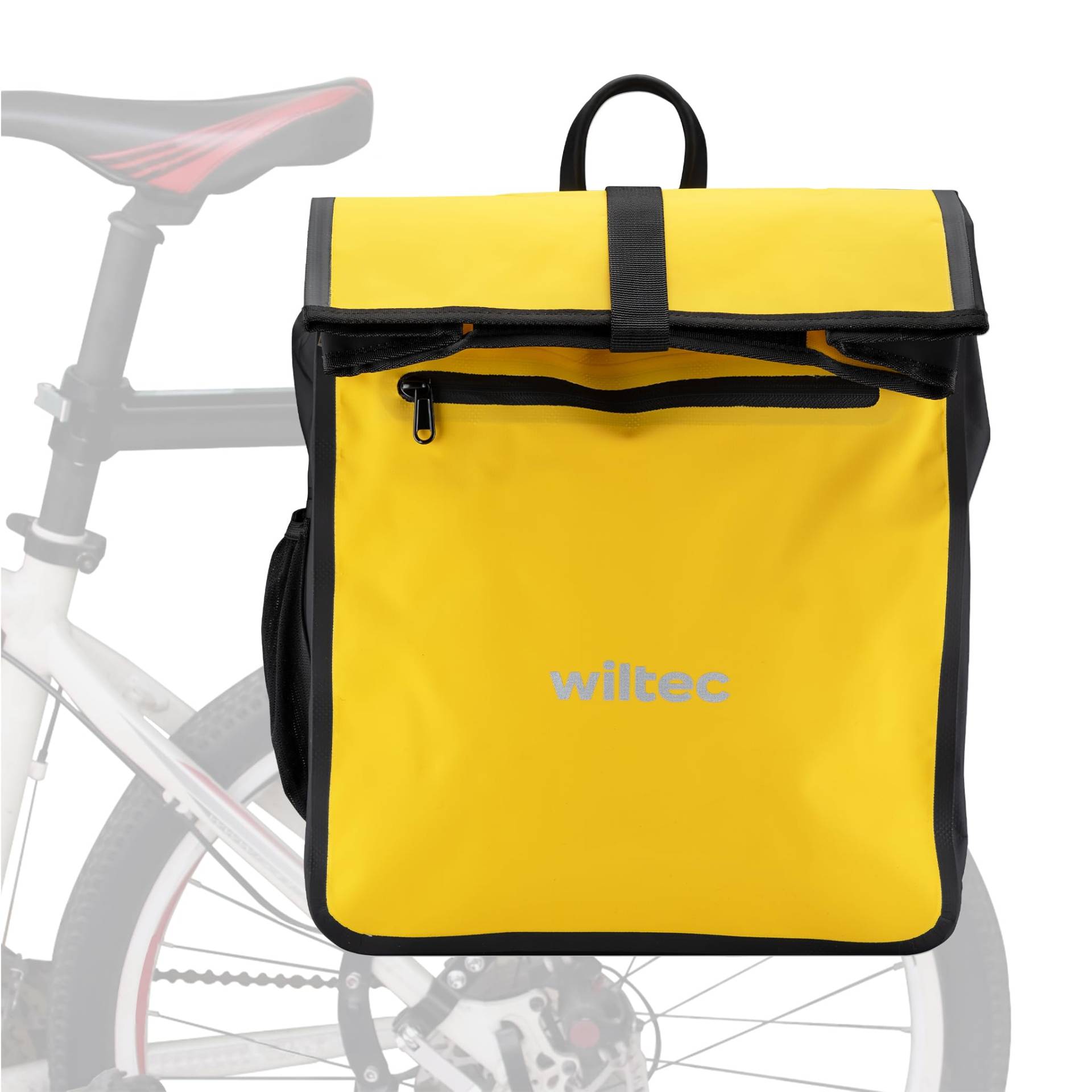 Wiltec Gepäckträgertasche gelb, Fahrradtasche Gepäckträger 22 l Stauraum, wasserresistente Fahrrad Tasche, Gepäcktasche leichte Handhabung Wiltec Gepäckträgertasche gelb, Fahrradtasche Gepäckträger 22 l Stauraum, wasserresistente Fahrrad Tasche, Gepäcktasche leichte Handhabung von Wiltec