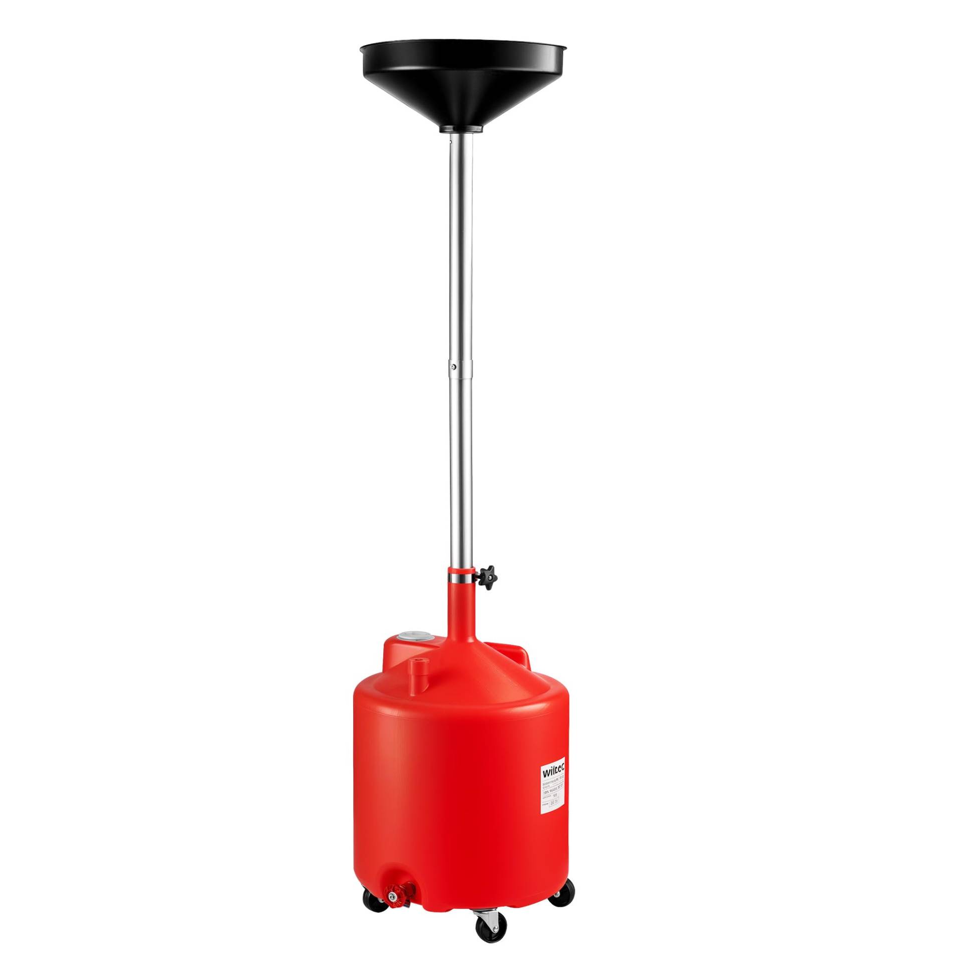 Wiltec Ölauffangwagen 75 l Ölablassgerät 145-185 cm, höhenverstellbarer Ölauffangbehälter mit großem Trichter Ø 41 cm, Altölauffangbehälter ideal für Ölwechsel bei Auto und Motorrad Wiltec Ölauffangwagen 75 l Ölablassgerät 145-185 cm, höhenverstellbarer Ölauffangbehälter mit großem Trichter Ø 41 cm, Altölauffangbehälter ideal für Ölwechsel bei Auto und Motorrad von Wiltec