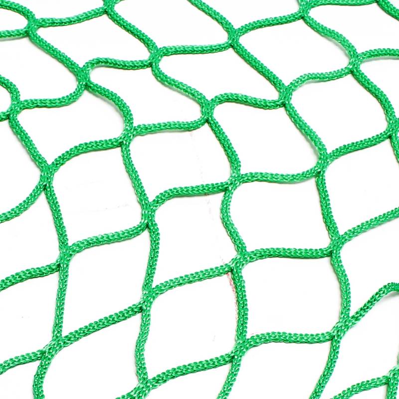 Wiltec Ladungssicherungsnetz 3,5x2m Grün Masche 3,5x2m Stärke 3 mm Polypropylen Transportnetz für Anhänger mit Randkördel Witterungsbeständig Ladung Sicherheit von Wiltec