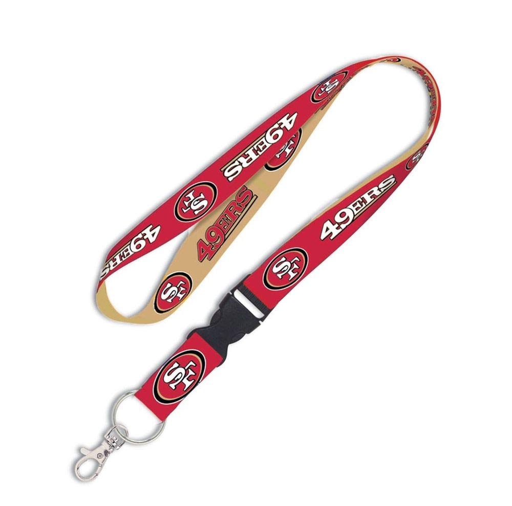 Wincraft NFL San Francisco 49ers Schlüsselband mit abnehmbarer Schnalle, 1,9 cm von Wincraft