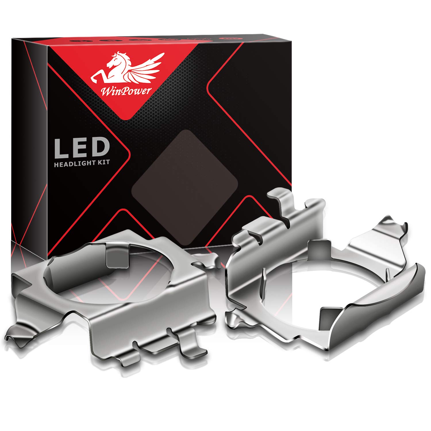 WinPower H7 LED Birne Base Clips Adapter Halter Haltefedern Unterstützung Umwandlung Zubehör Kompatibel mit Volkswagen/Ford/Mercedes/Toyota/Opel/Volvo/Skoda/Nissan die meisten Modelle usw., 2 Stücke WinPower H7 LED Birne Base Clips Adapter Halter Haltefedern Unterstützung Umwandlung Zubehör Kompatibel mit Volkswagen/Ford/Mercedes/Toyota/Opel/Volvo/Skoda/Nissan die meisten Modelle usw., 2 Stücke von WinPower