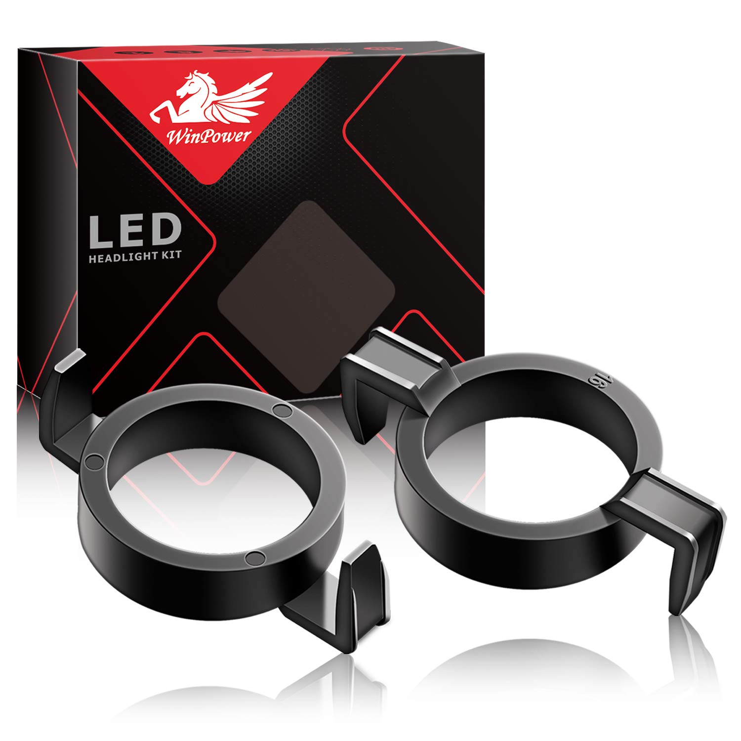 Win Power H7 LED Birne Basis Clips Adapter Halter Haltefedern Unterstützung Steckdose Zubehör für LED-Lampensockel, 2 Stücke von WinPower