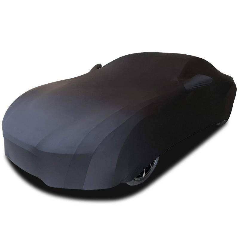WinPower Autoabdeckung Samt Stretch Tuch Staubdicht für Tiefgarage Auto Show Schwarz XL-CAR WP-CVC von WinPower