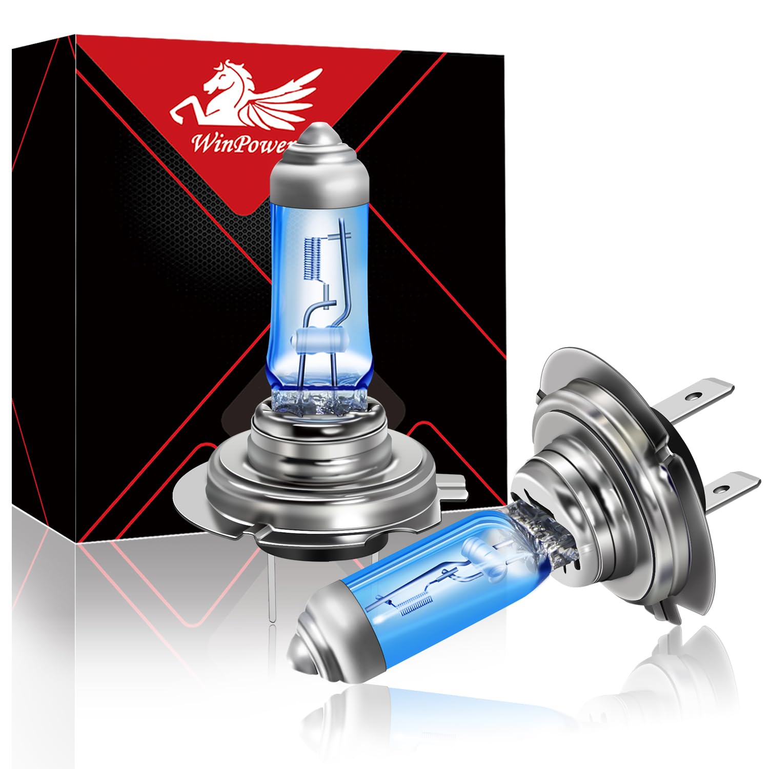 WinPower H18 Halogen Lampe 12V 65W Autolampen Nebellicht Glühbirne 4300K Warmweißes Licht Ersatz-Scheinwerferlampen, 2 Stück von WinPower