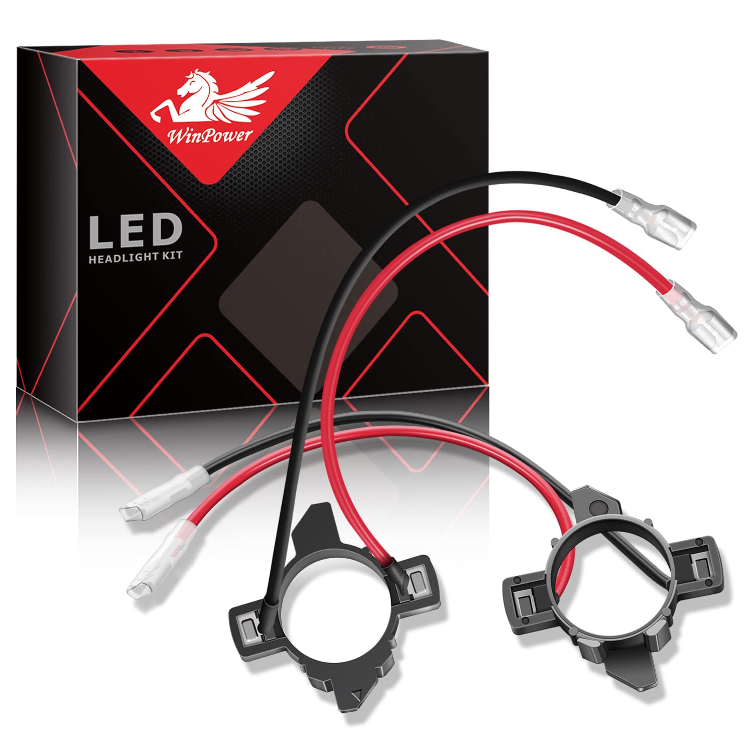WinPower H7 LED-Leuchtmittel-Adapter-Clips für Scheinwerfer, kompatibel mit Jetta / Golf 5 usw., 2 Stück von WinPower