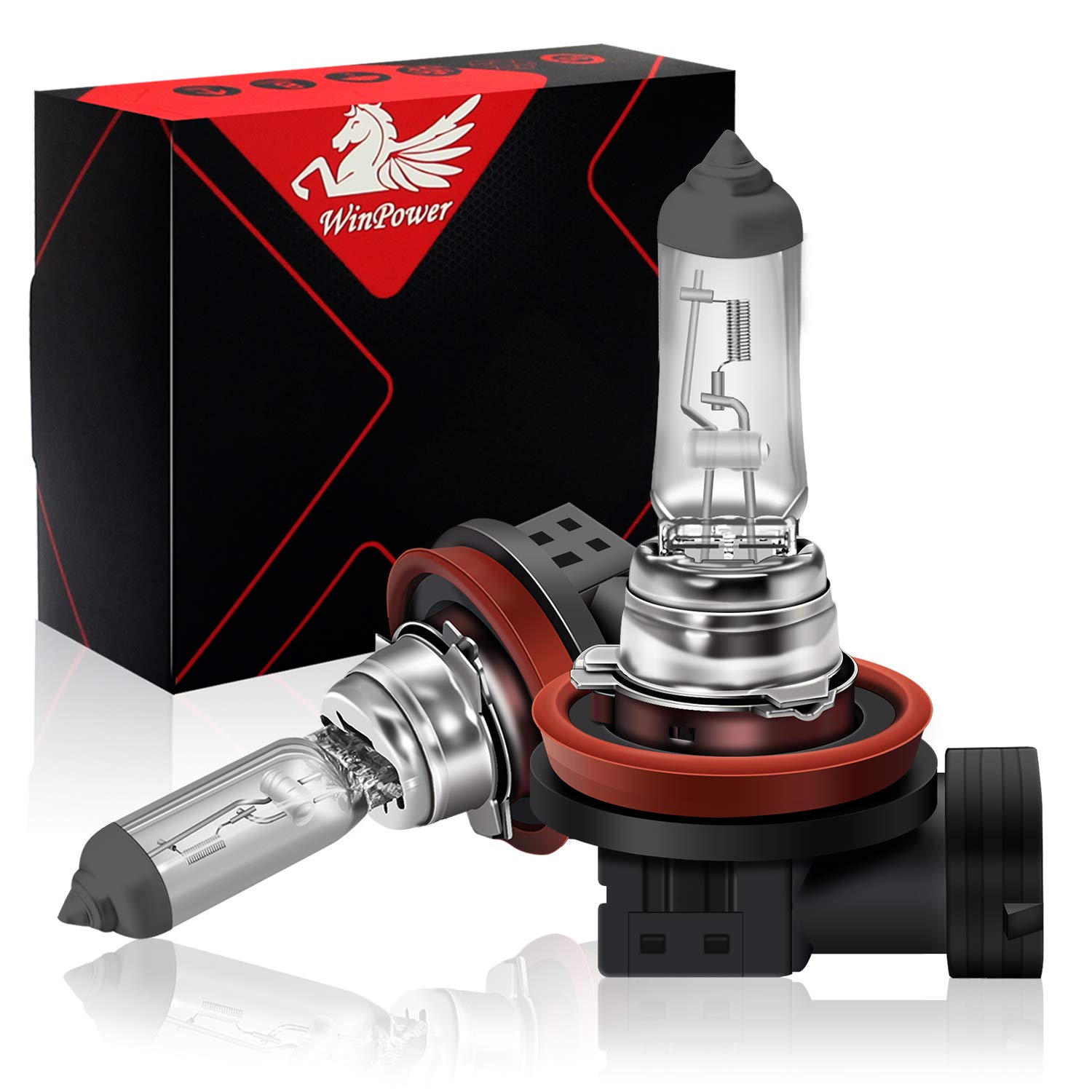 WinPower H8 12V 35W Halogen 3000K Yellow Birnen für Auto Tagfahrlicht/Nebelscheinwerfer, Motorrad Scheinwerferlampe, 2 Stück von WinPower