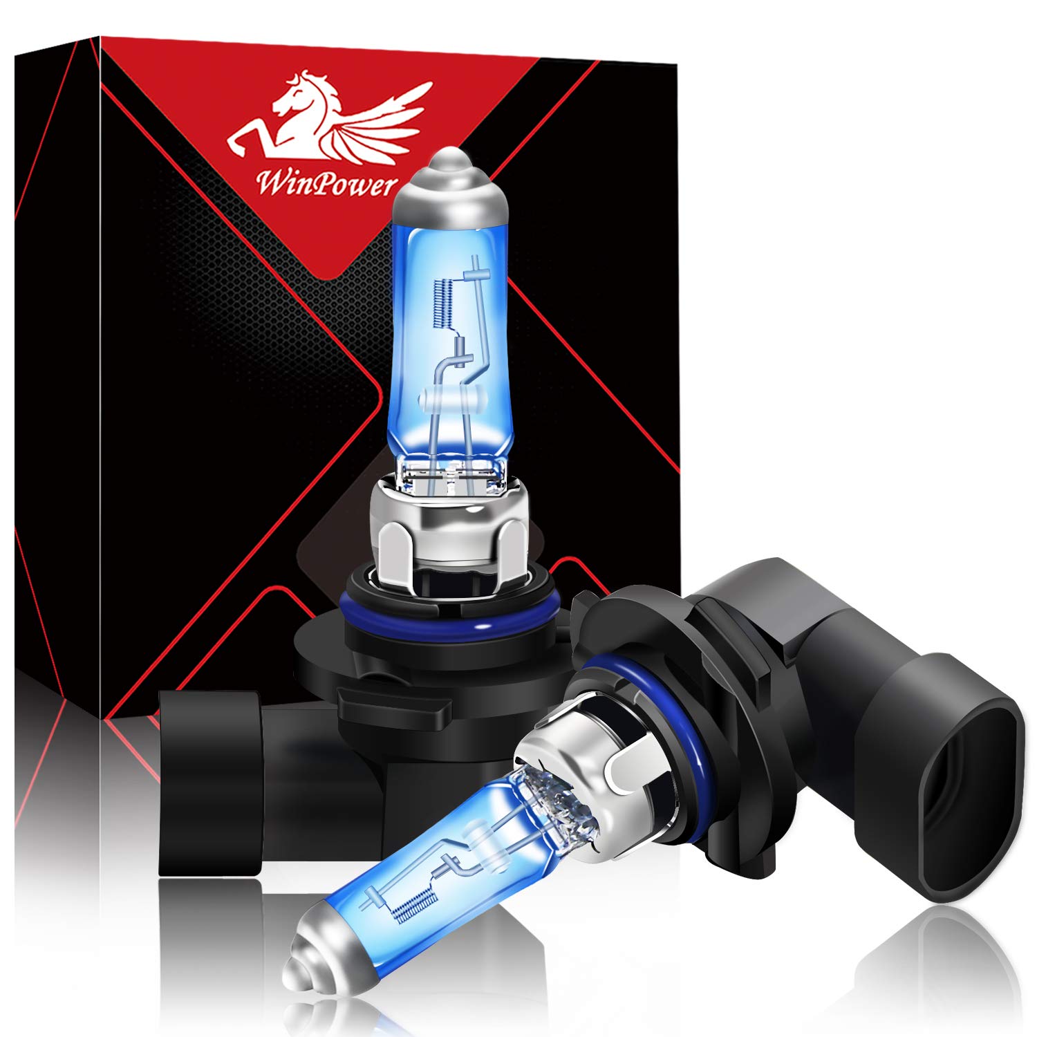 WinPower HB4 9006 55W Halogen Nebelscheinwerfer Scheinwerferlampen 5000K Warmweiß Superhelle Fernlicht/Abblendlicht Scheinwerferlampe 12V Auto, 2 Stück WinPower HB4 9006 55W Halogen Nebelscheinwerfer Scheinwerferlampen 5000K Warmweiß Superhelle Fernlicht/Abblendlicht Scheinwerferlampe 12V Auto, 2 Stück von WinPower