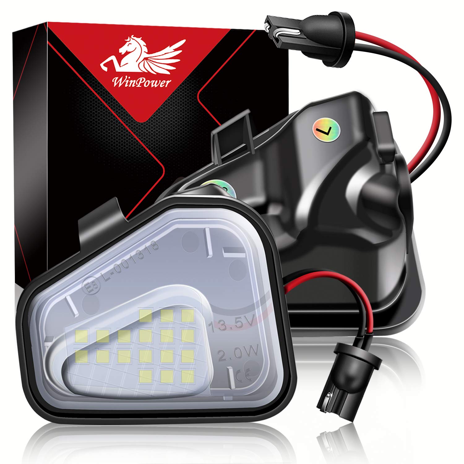 WinPower Umfeldbeleuchtung LED Spiegel Umgebungslicht Weiß Fehlerfrei Kompatibel mit Passat B7/CC Käfer EOS Jetta6 Scirocco3 usw., 2 Stück. WinPower Umfeldbeleuchtung LED Spiegel Umgebungslicht Weiß Fehlerfrei Kompatibel mit Passat B7/CC Käfer EOS Jetta6 Scirocco3 usw., 2 Stück. von WinPower