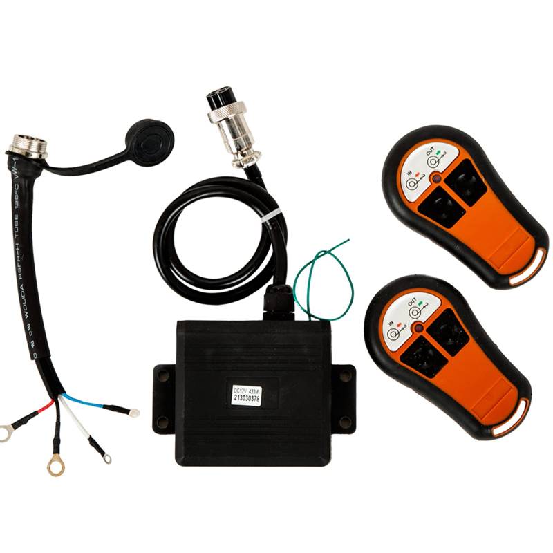 WINCHMAX Funkfernbedienung für 12V Winde. Doppelhörer. Wasserdichter Empfänger für die Außenmontage. von WINCHMAX