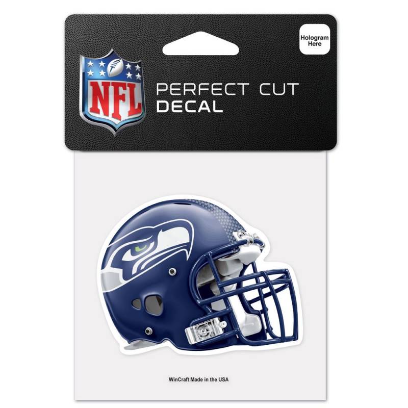 NFL Seattle Seahawks 95771012 Perfect Cut Farbaufkleber, 10,2 x 10,2 cm, Schwarz von Wincraft