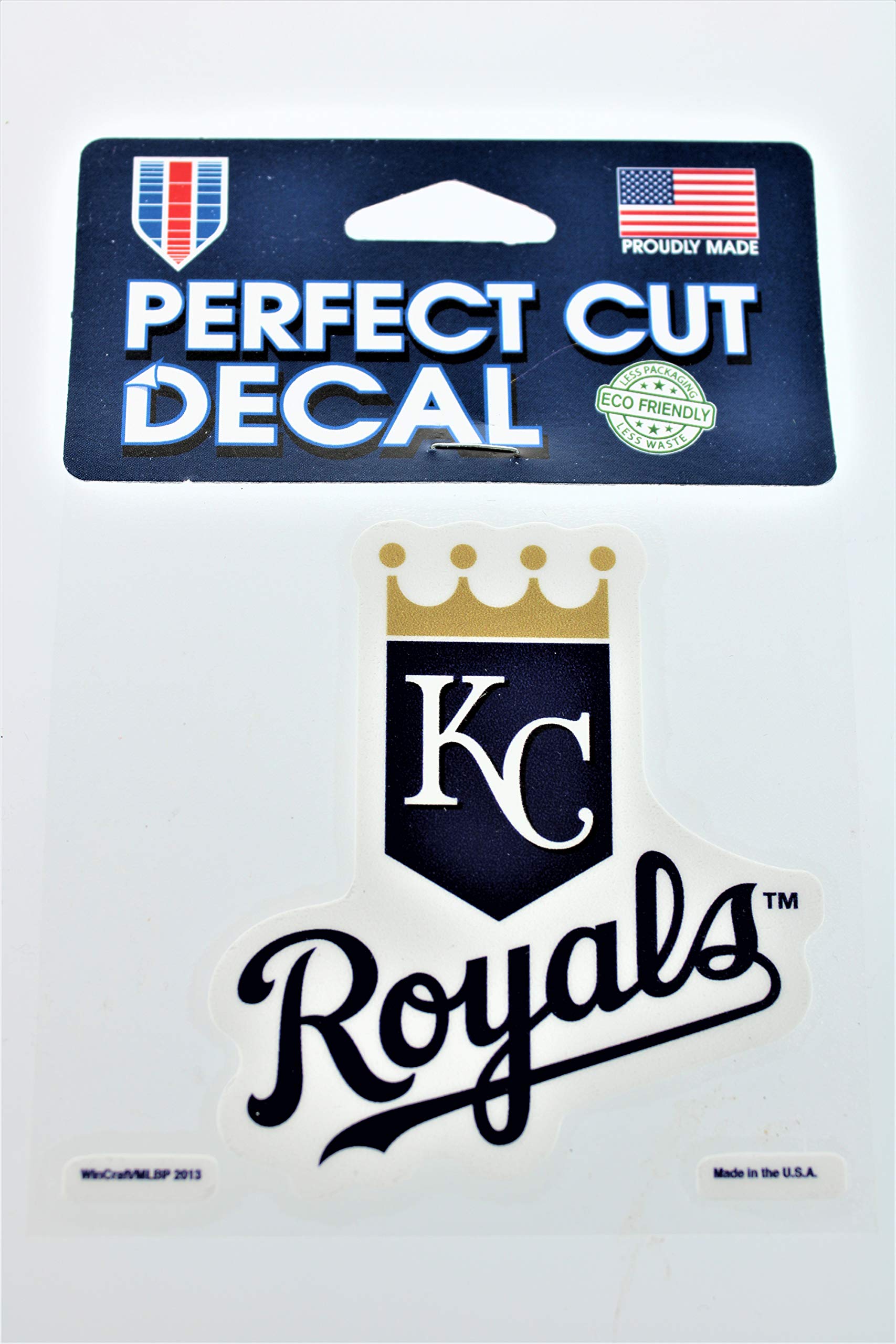 Wincraft MLB Kansas City Royals 36123013 Perfekter Schnitt Farbe Aufkleber, 4" x 4", schwarz von Wincraft