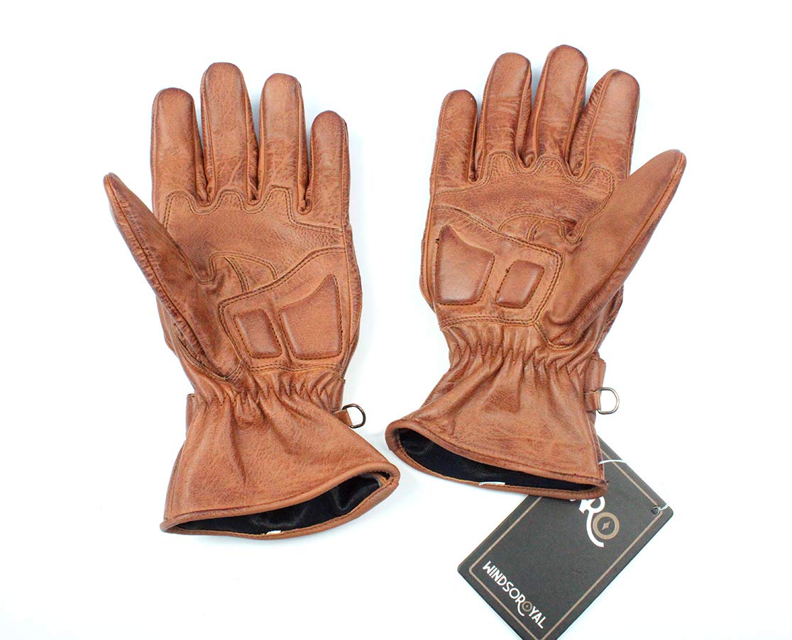 Windsoroyal - Motorradhandschuhe „Berkley“ für Herren, Winterhandschuhe, Braun, XXL von Windsoroyal