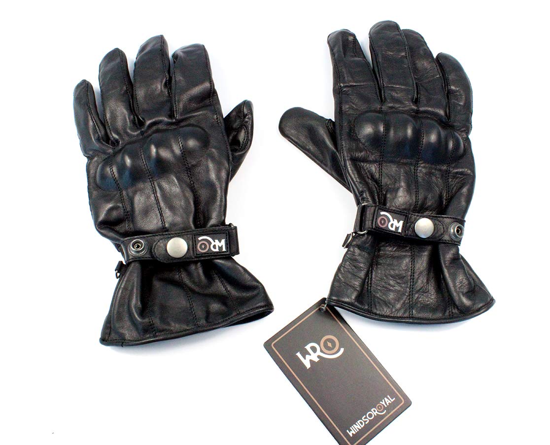 Windsoroyal - Motorradhandschuhe „Berkley“ für Herren, Winterhandschuhe, Senfgelb, M von Windsoroyal