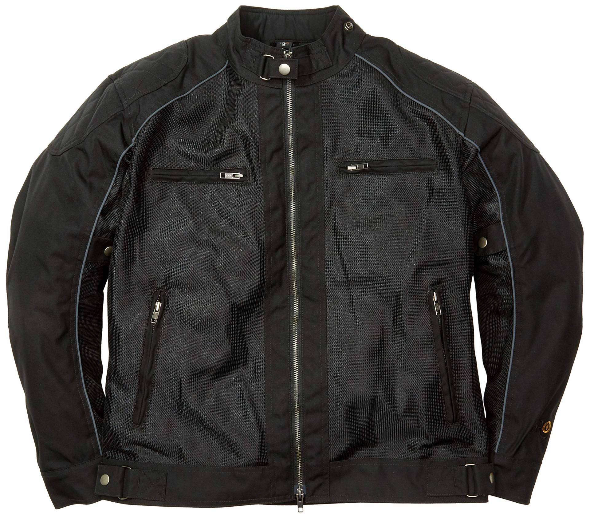 Windsoroyal Motorradjacke Nottingham für Herren, für Frühling/Sommer, Schwarz, L von Windsoroyal