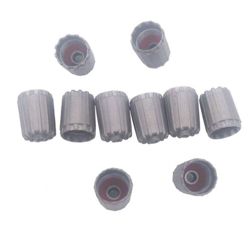 10 Pcs Auto Auto Reifen Rad Grau Lange Kunststoff Luftventilkappen Abdeckung Ersatz Für Nissan Infiniti TPMS25306 von Windy5