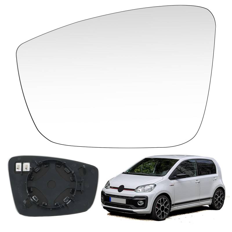 Rückspiegelglas Spiegelglas Auto Außen Spiegelglas Ersatz Beheizbar Außenspiegel Kompatibel mit VW UP(2011-2016) (Links) von WingFly
